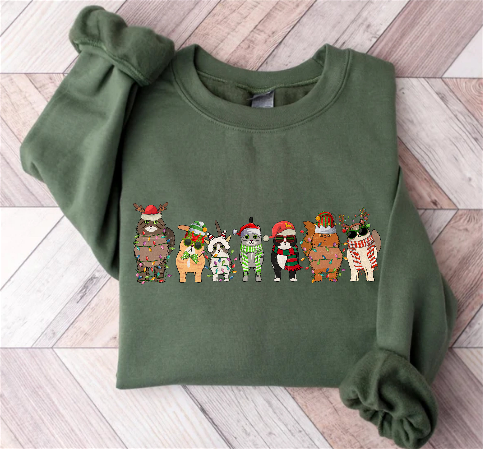 Cats Christmas Sweatshirt, Meowy Christmas Shirt, Christmas Gifts, Cat Sweater, Christmas Shirt, Cats Sweatshirt, Cat Lover Christmas Shirt