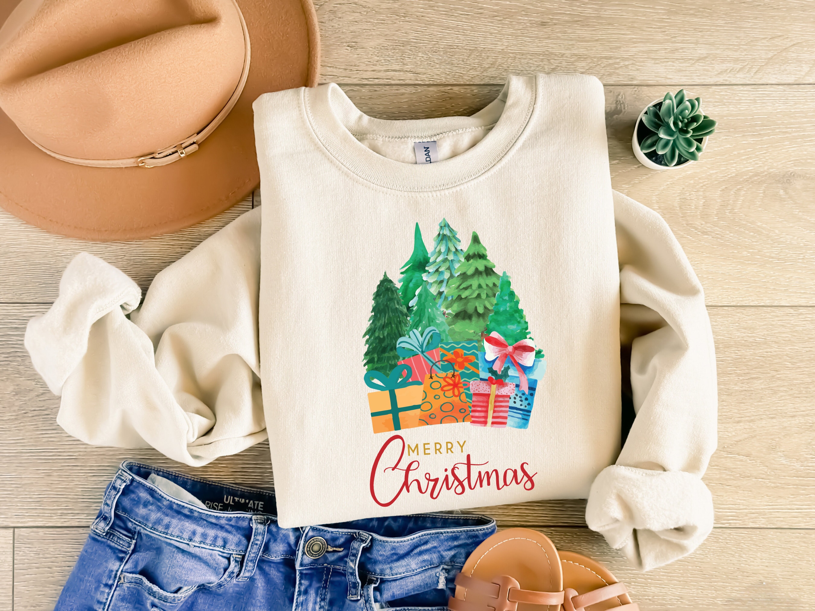 Christmas Sweatshirt, Christmas Sweater, Christmas Crewneck, Winter Sweatshirt, Christmas Tree Sweatshirt, Holiday Sweaters for Women