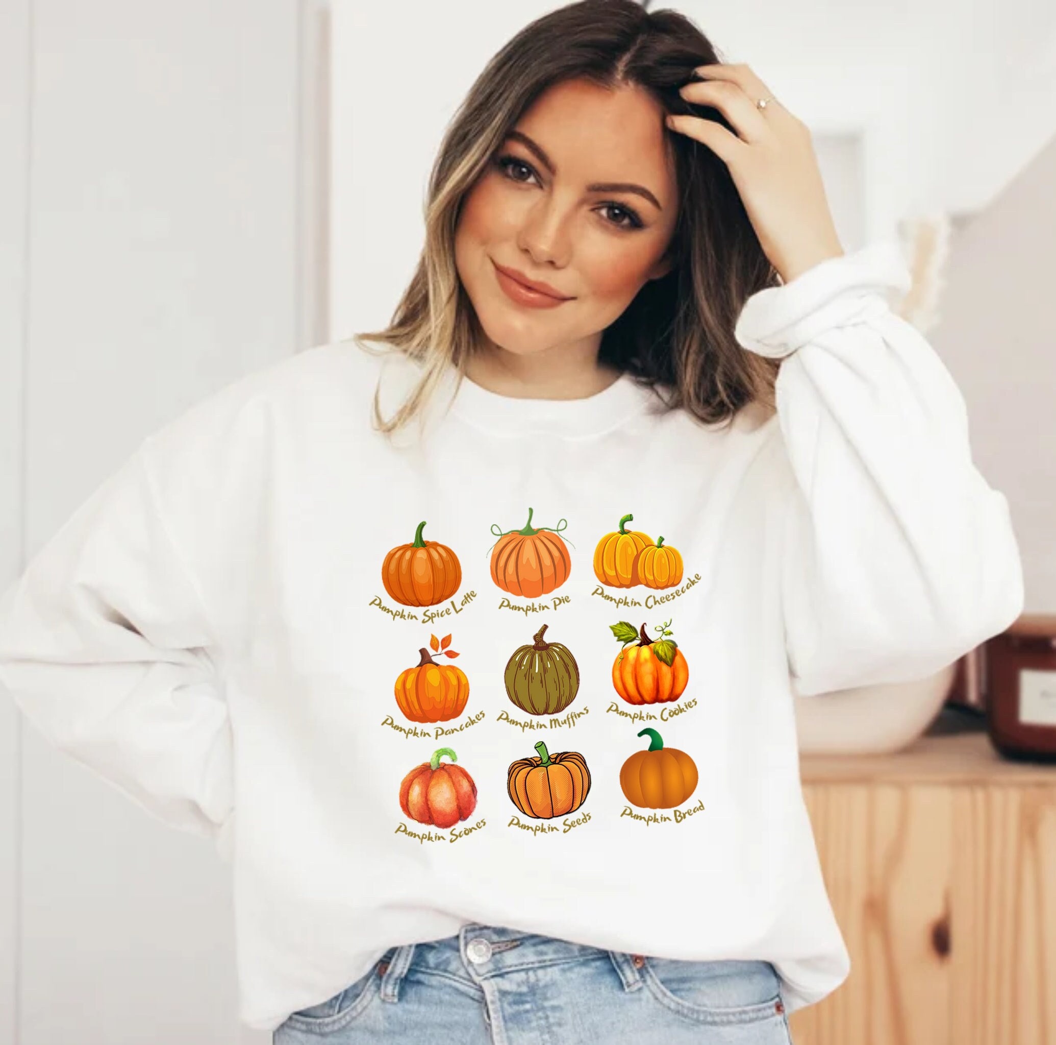 Thanksgiving Pumpkin Sweatshirt, Cute Pumpkin Sweater, Retro Pumpkin Shirt, Trendy Fall Sweatshirt, Fall Sweater, Women Thanksgiving Shirt,