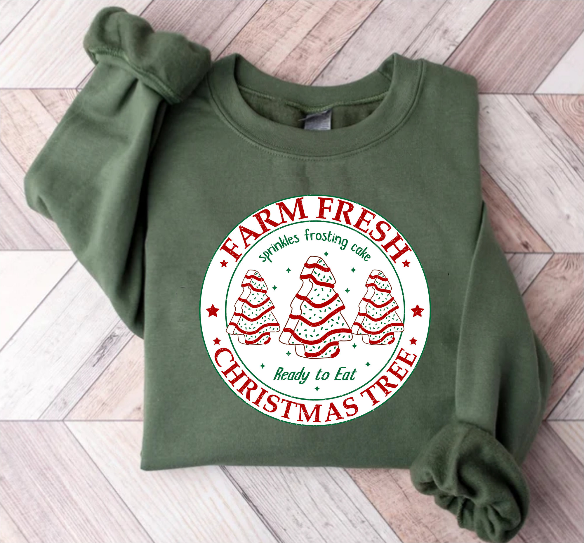 Farm Fresh Christmas Tree Cakes Shirt Christmas Cake Sweatshirt Christmas Tree Farm Shirt Funny Christmas Sweatshirt Christmas Tree Cake Tee