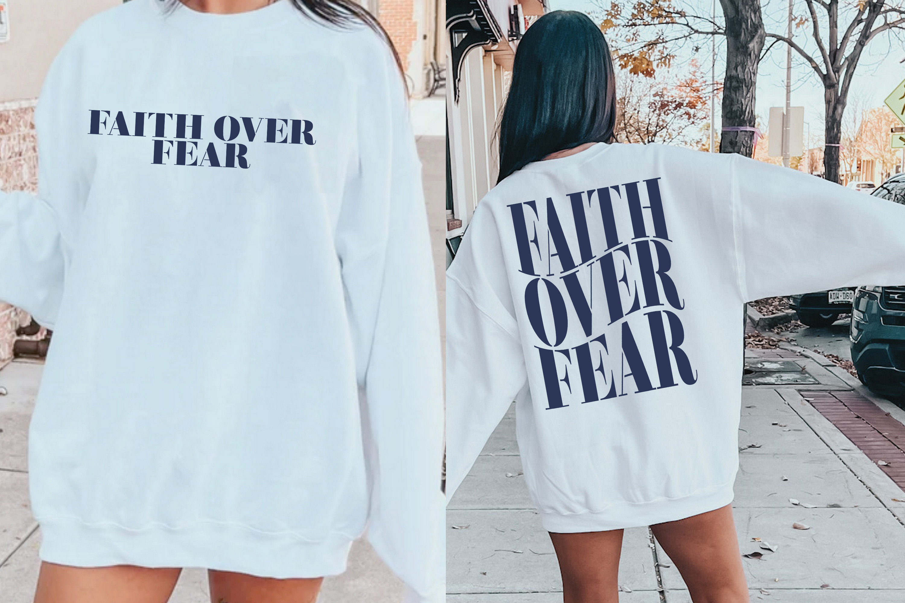 Faith Over Fear Sweatshirt, Christian Sweatshirt,Religion Gift Jesus Hoodie, Religion Sweatshirt,Bible Verse Sweatshirt, Jesus Lover Hoodie