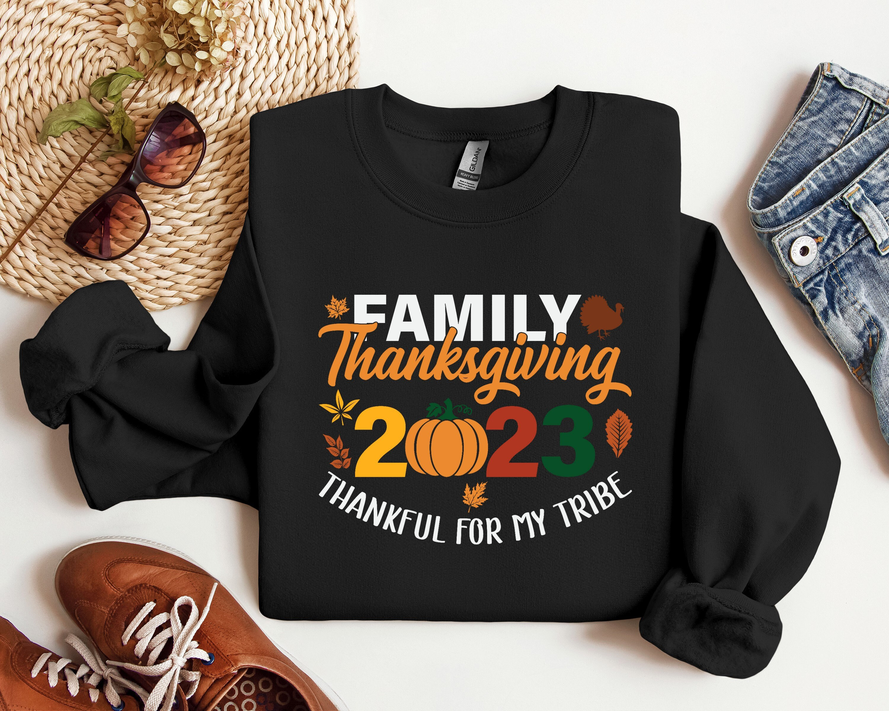 2023 Family Thanksgiving Sweatshirts, Matching Fall Family Sweaters, Family Thanksgiving Shirt, Thanksgiving Family Reunion, Pumpkin Shirt