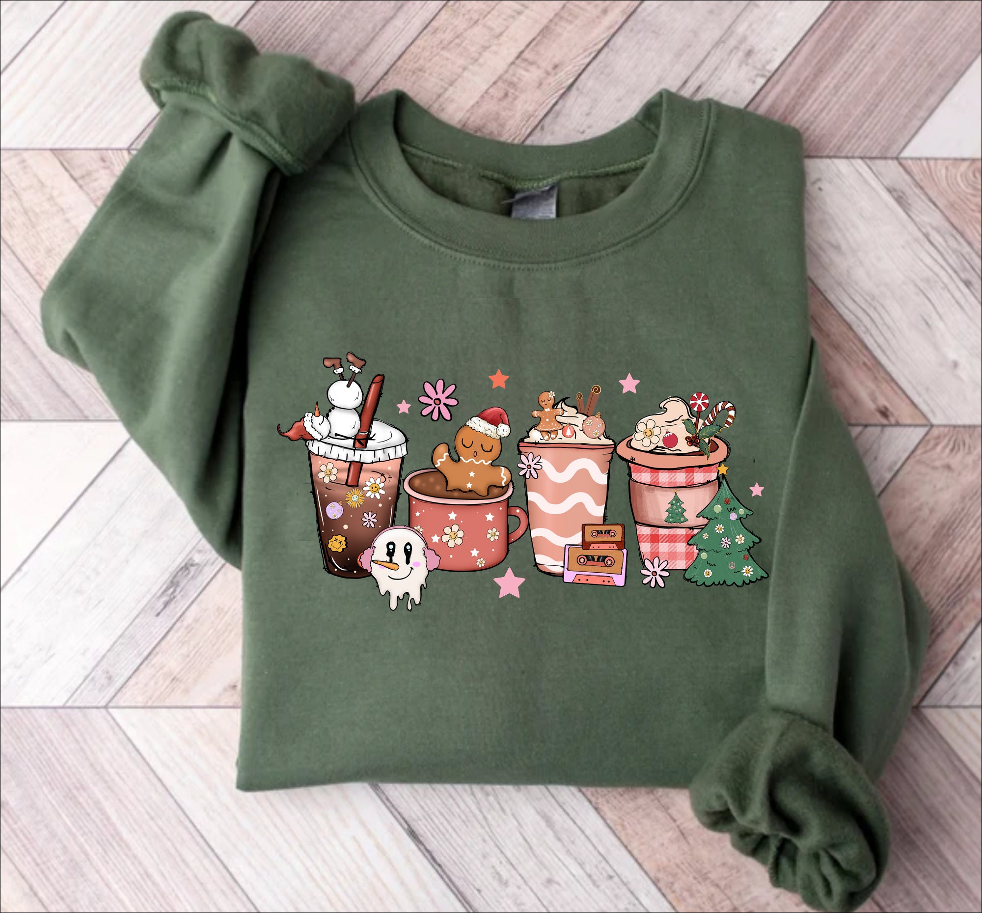 Christmas Latte Coffee Sweatshirt, Christmas coffee Shirt, Tis the Season Christmas, Cute Christmas Sweatshirt, Holiday Coffee Sweater