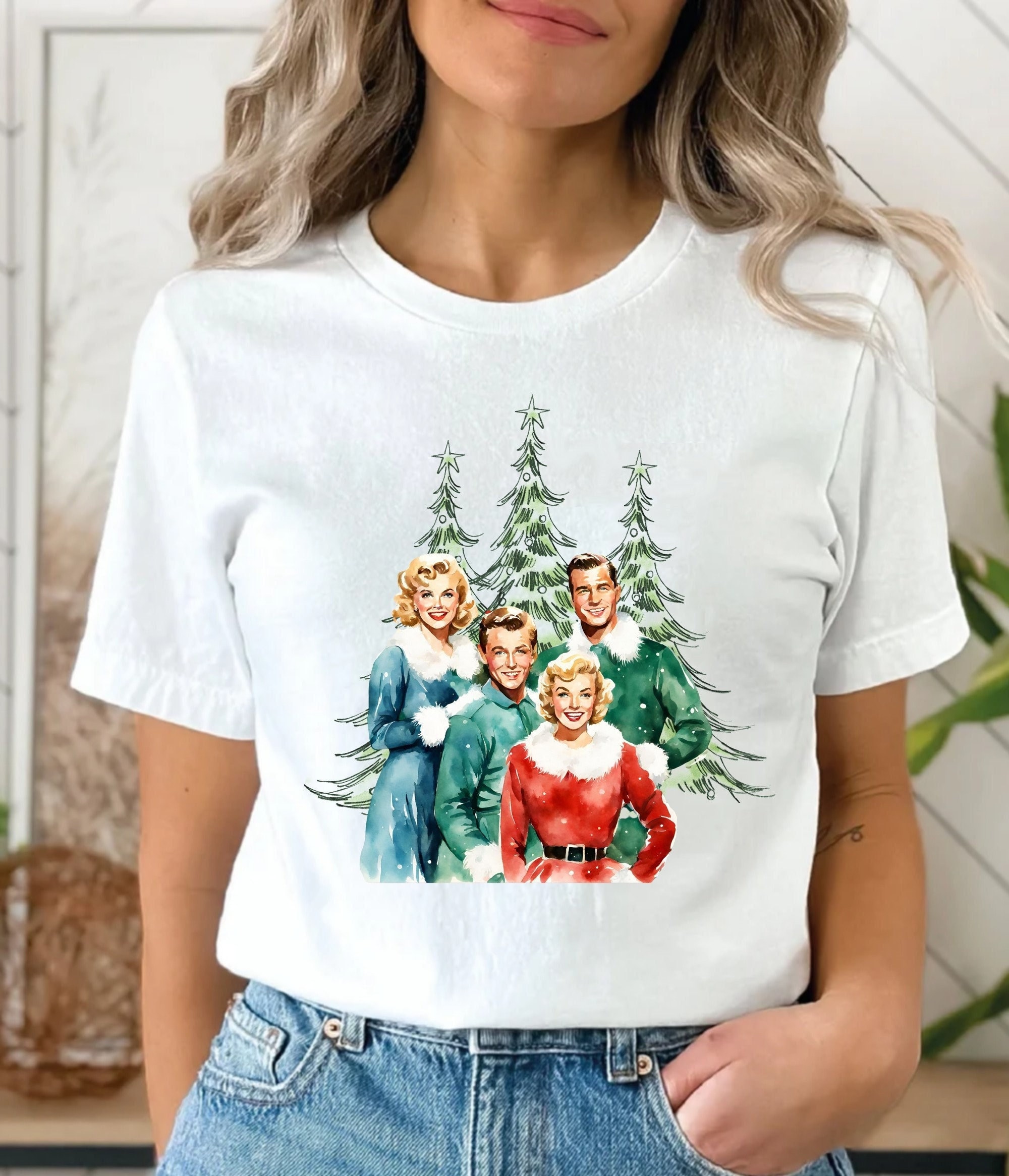 White Christmas Sweatshirt For Women, Christmas Movie Sweatshirt,  White Christmas Shirt, Retro Christmas Sweater, Christmas Gift For Her