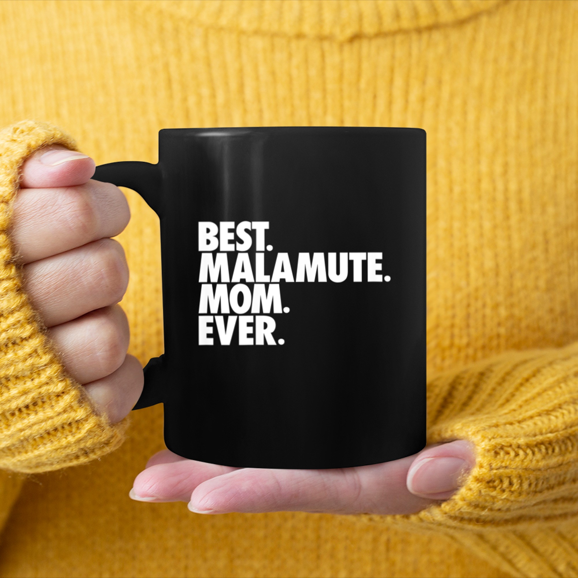 Best Malamute Mom Ever - Alaskan Malamute Dog Gift mug black
