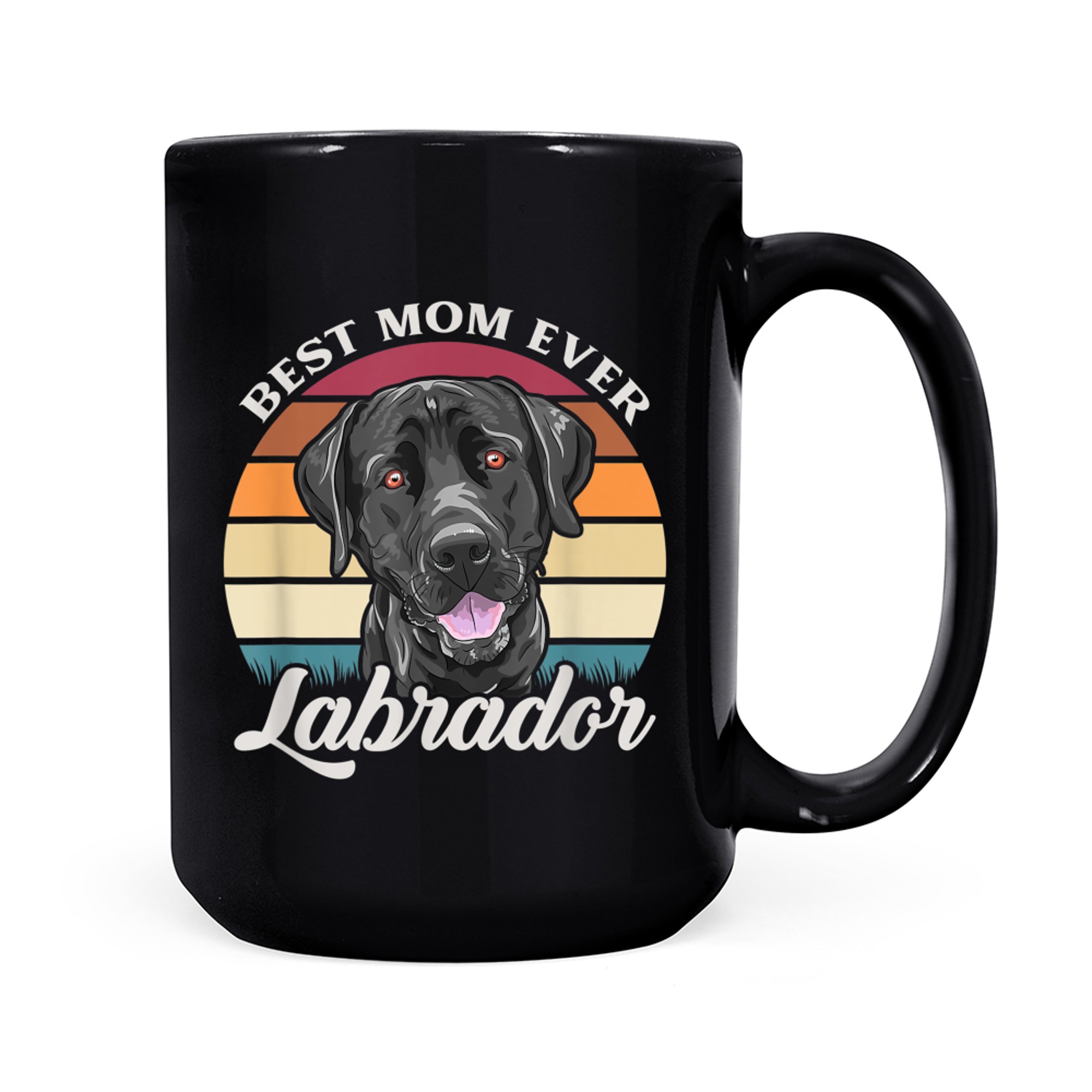Best Mom Ever Black Labrador Dog Owner Gift mug black