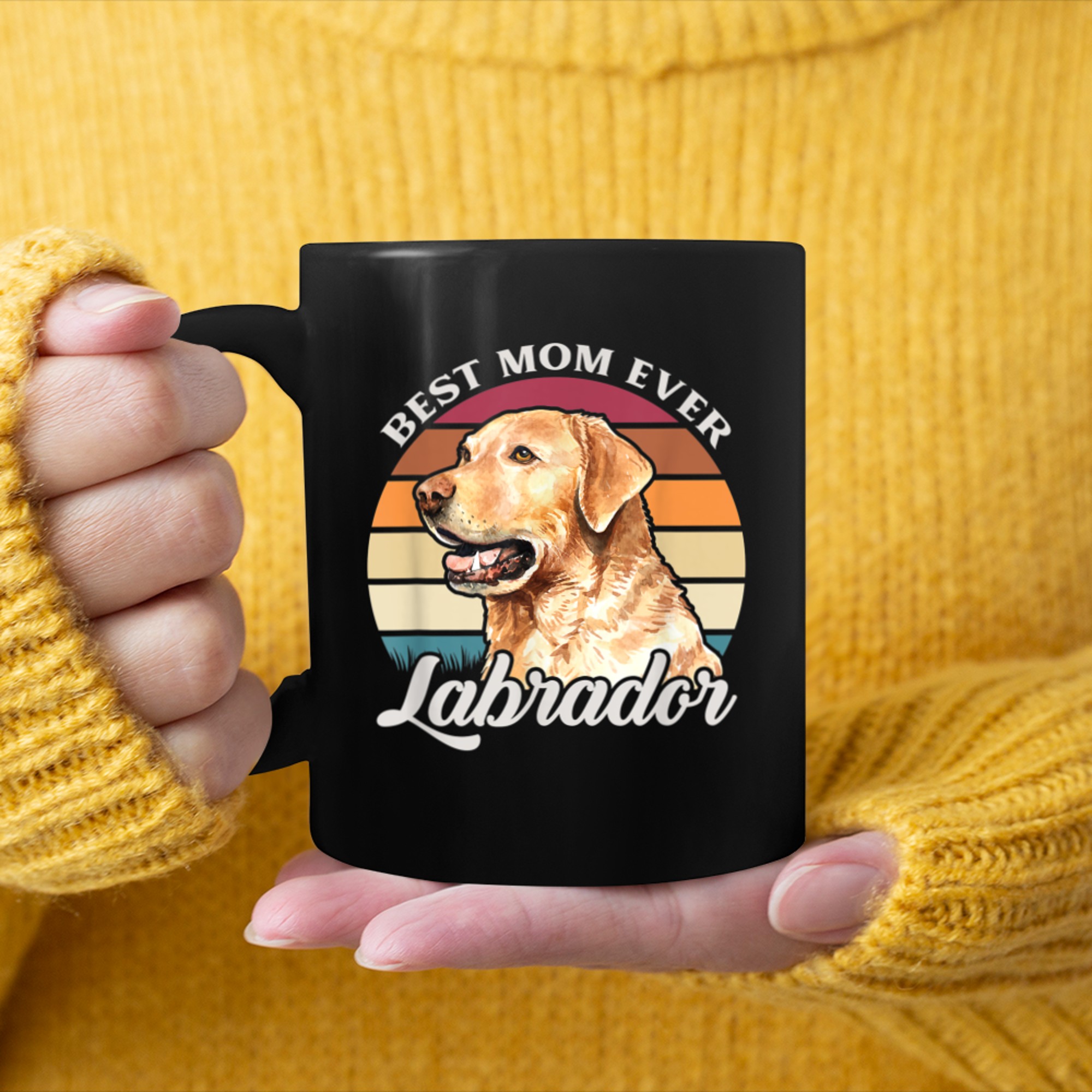 Best Mom Ever Labrador Dog Owner Gift mug black