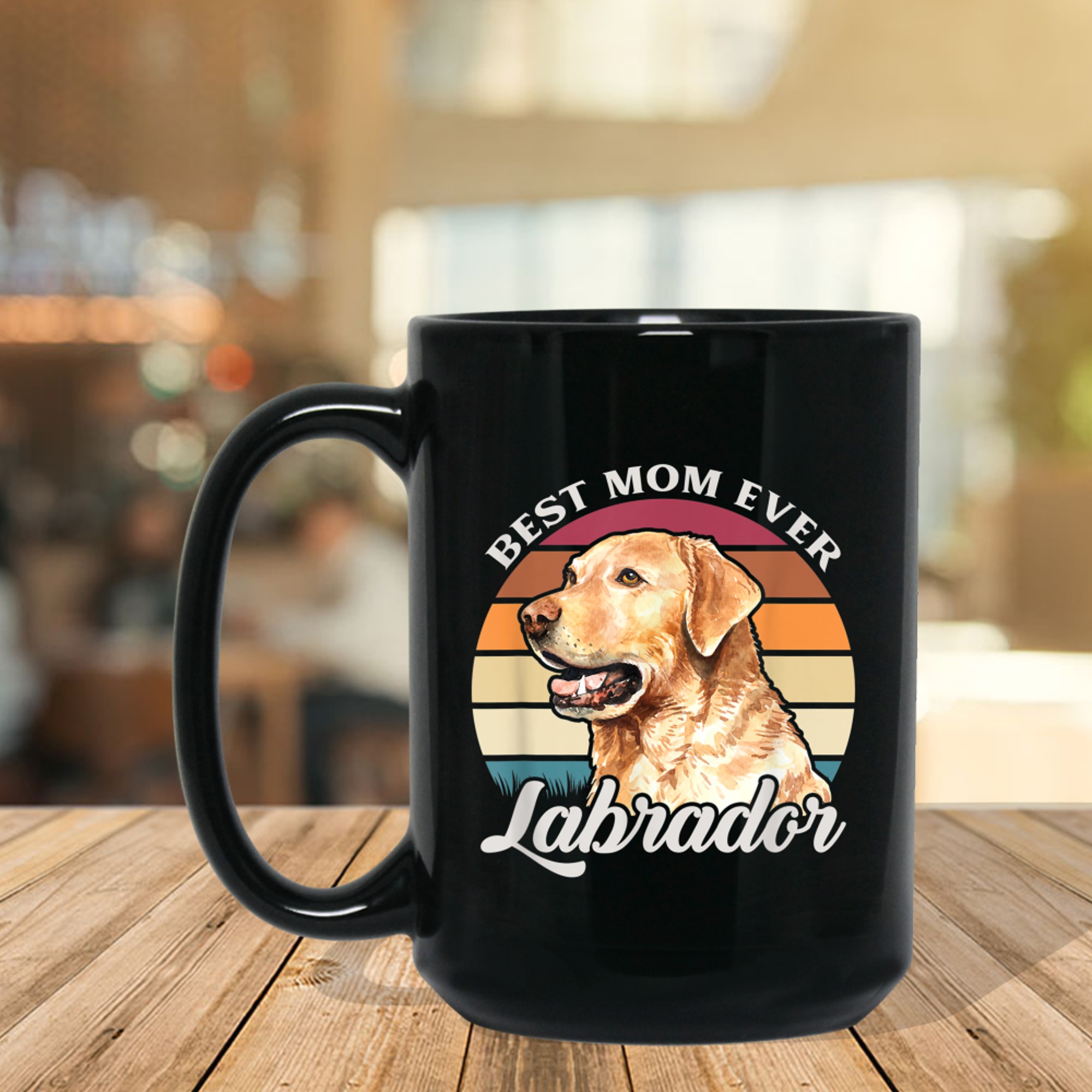 Best Mom Ever Labrador Dog Owner Gift mug black