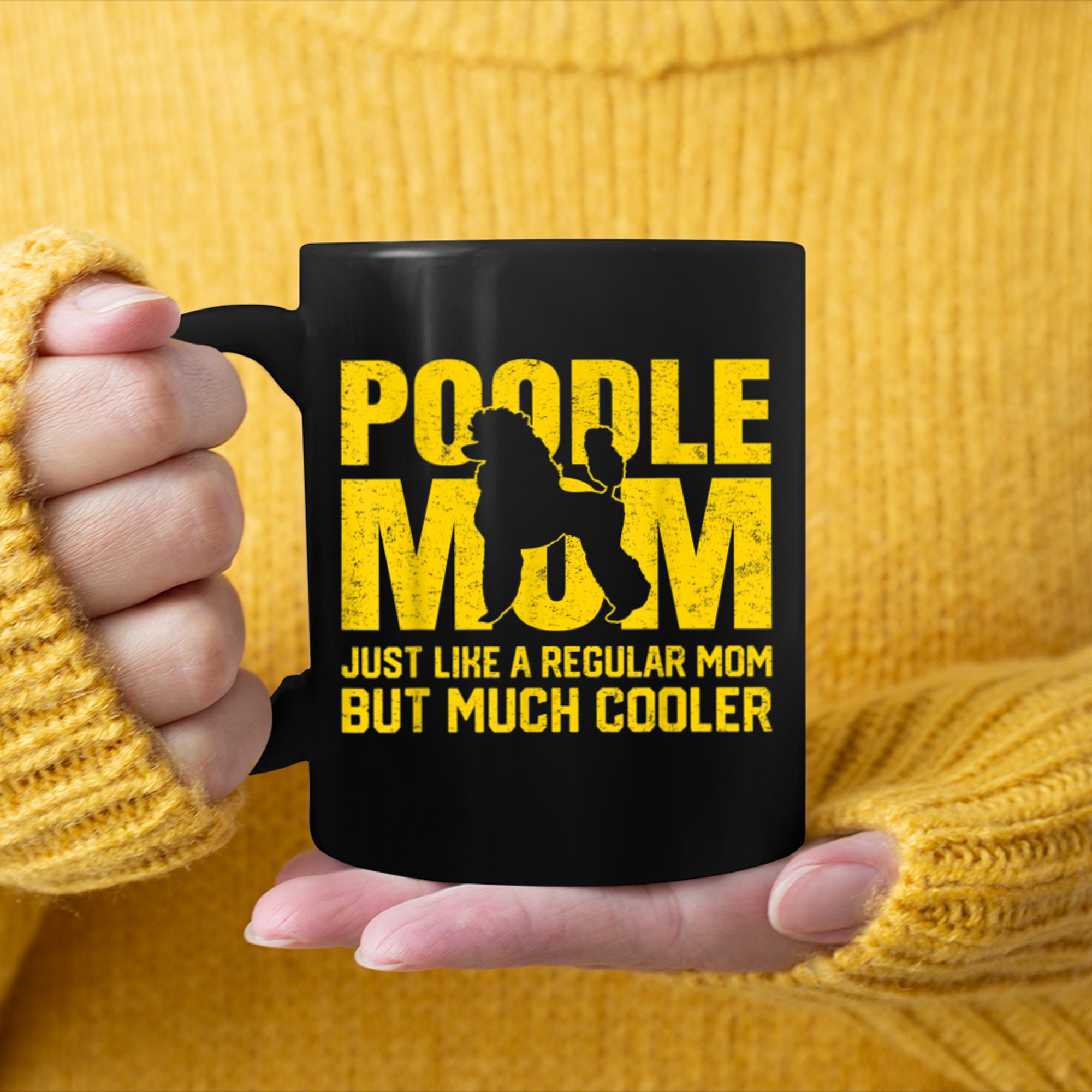 Best Poodle Mom Ever Dog Mother Mom Lover Owner Gifts mug black
