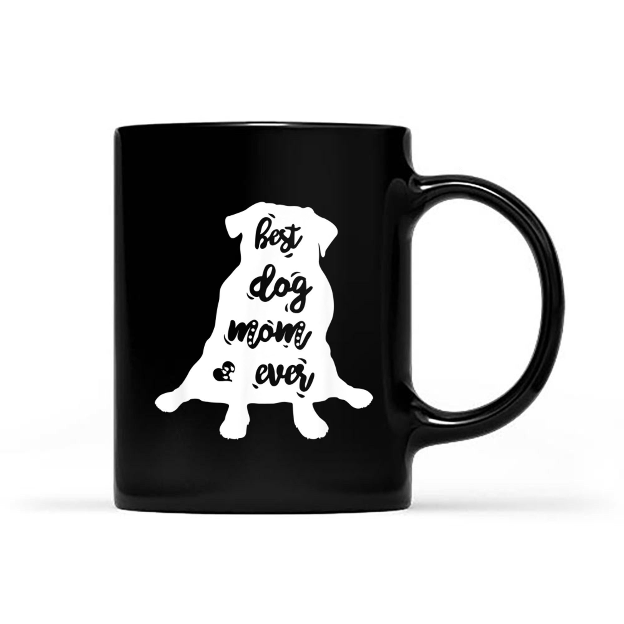 Best Pug Dog Mom Mother Ever Gift_1 mug black