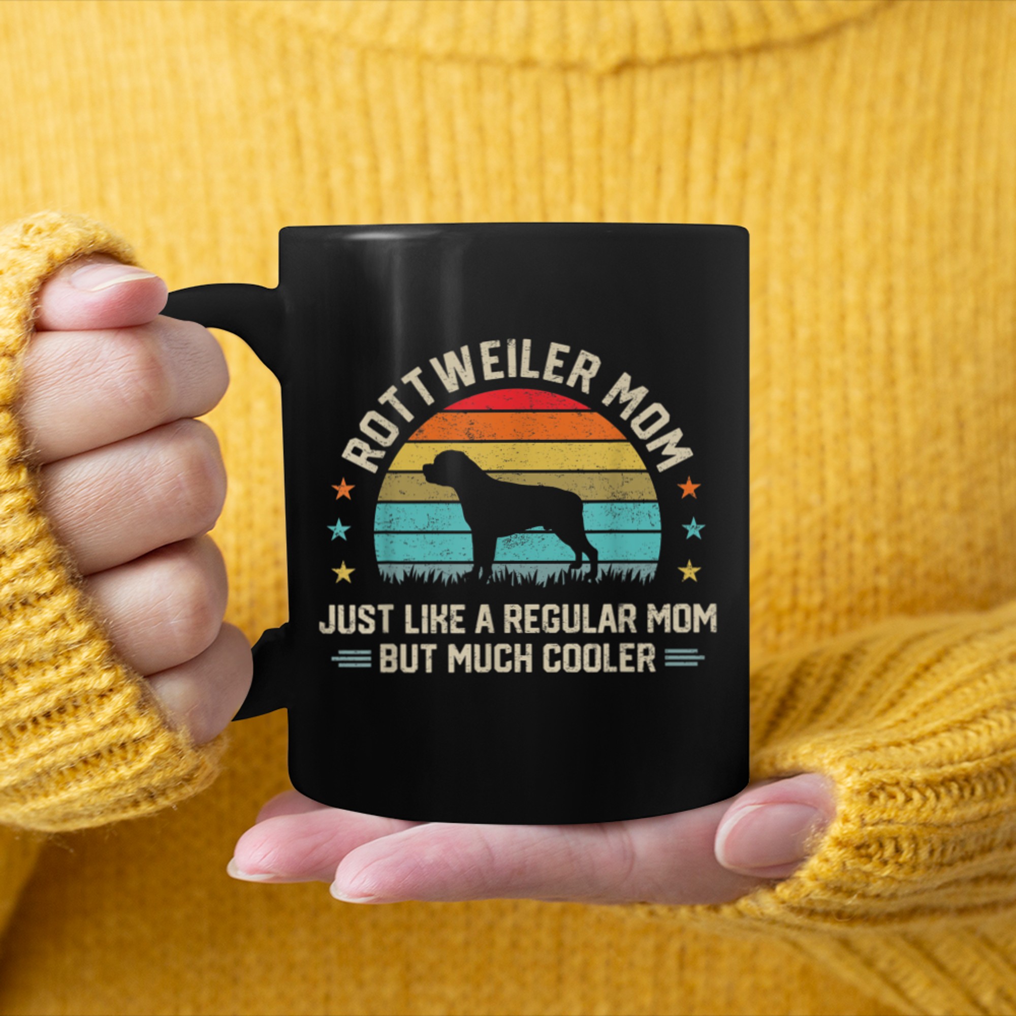 Best Rottie Mom Ever Rottweiler Dog Lover Mother Owner Gifts_2 mug black