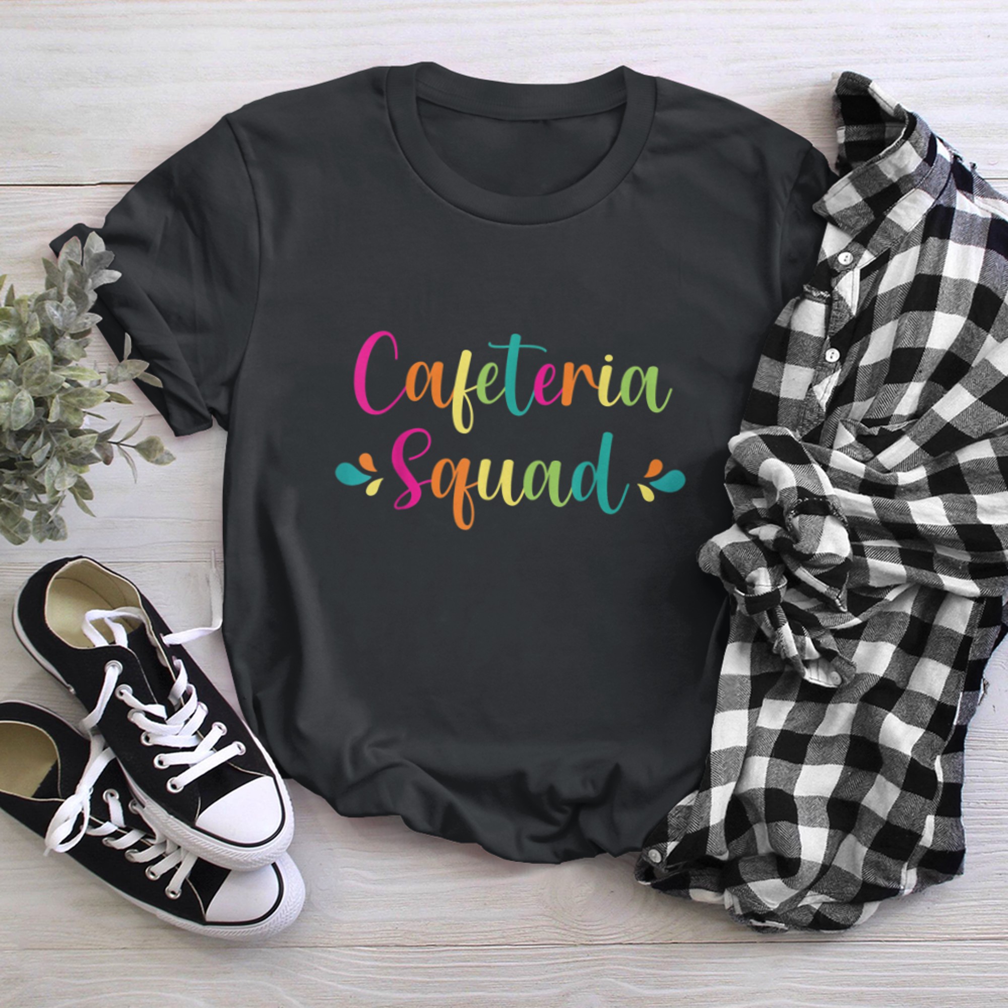 Cafeteria Squad, Team maching of Cafeteria Squad Worker Crew t-shirt black