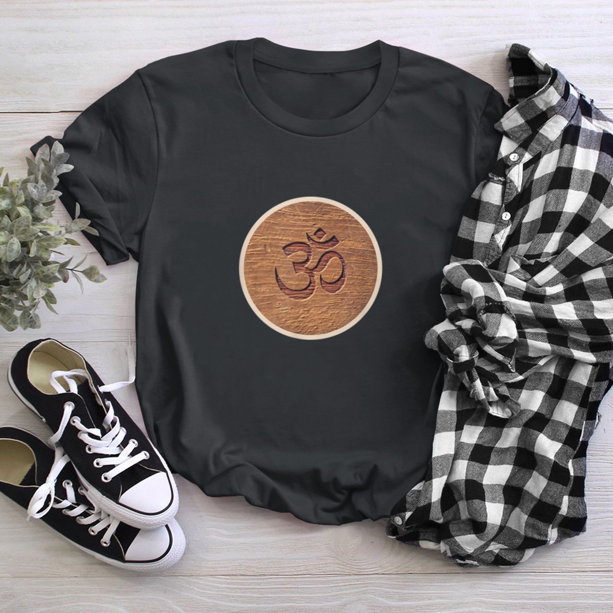 Om Aum Omkara Ancient Symbol Spiritual Art Yoga Meditation t-shirt black