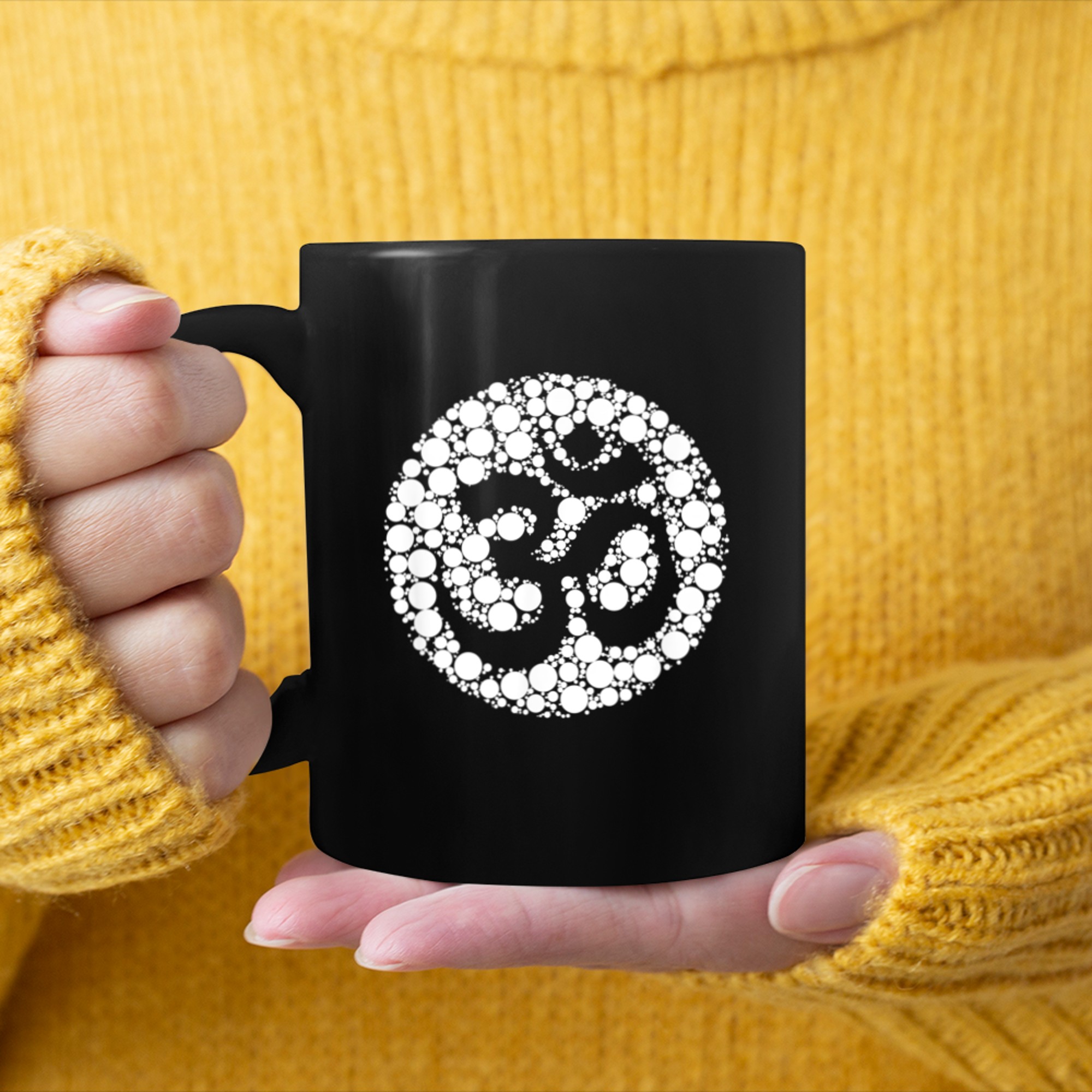 Breathe Yoga Om Symbol (11) mug black