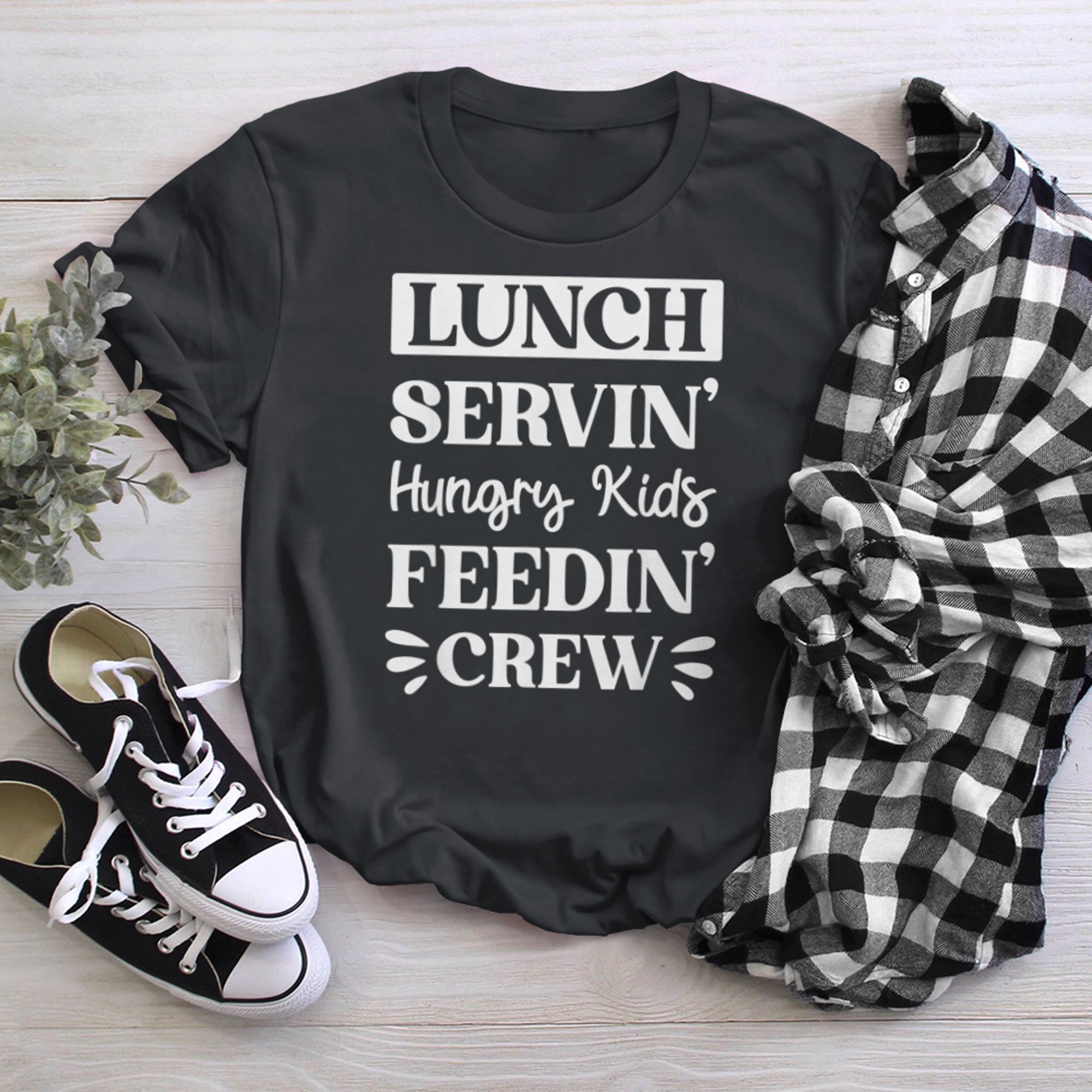 Fun School Cafeteria Food Service Worker Team Saying t-shirt black