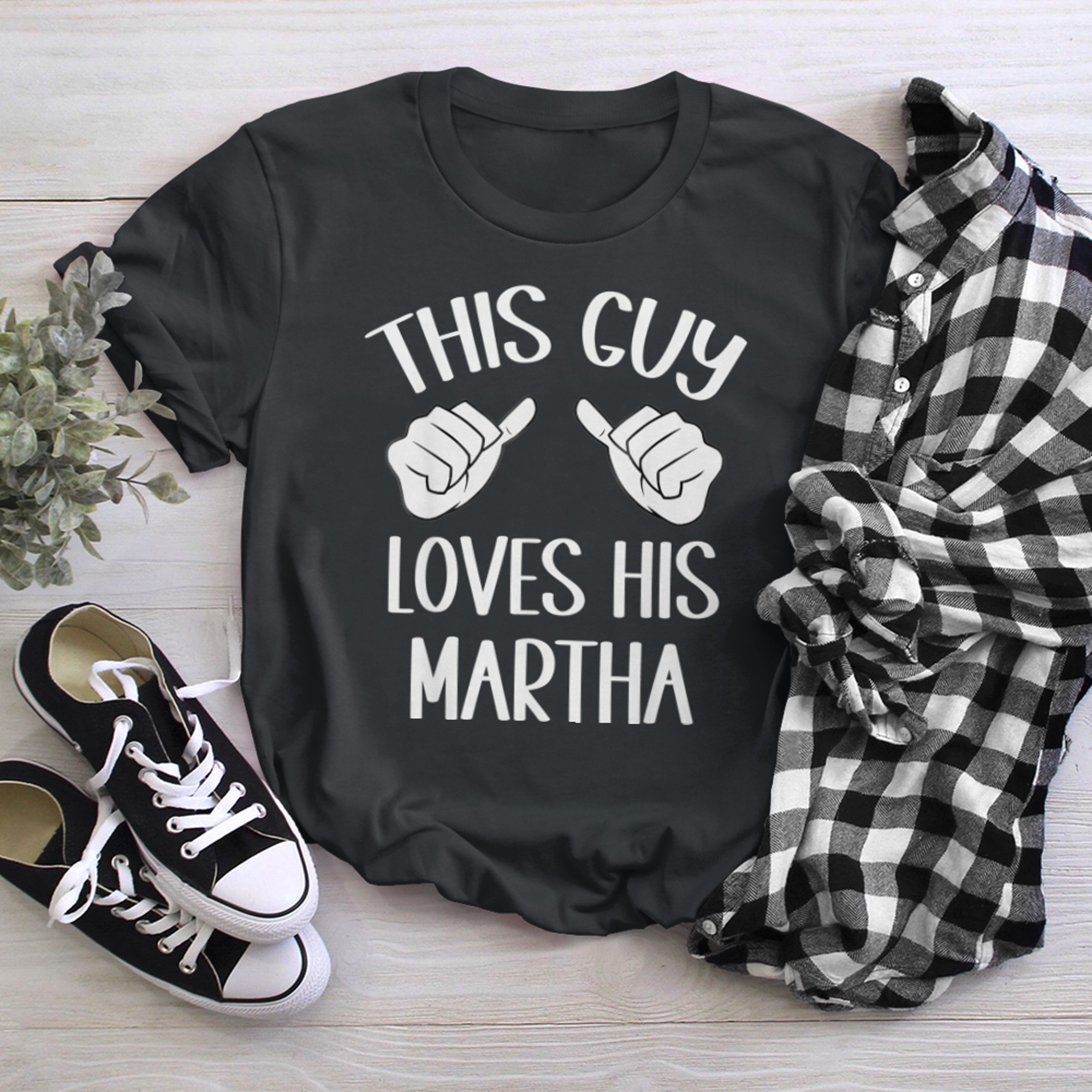 This Guy Loves His Martha Valentine t-shirt black