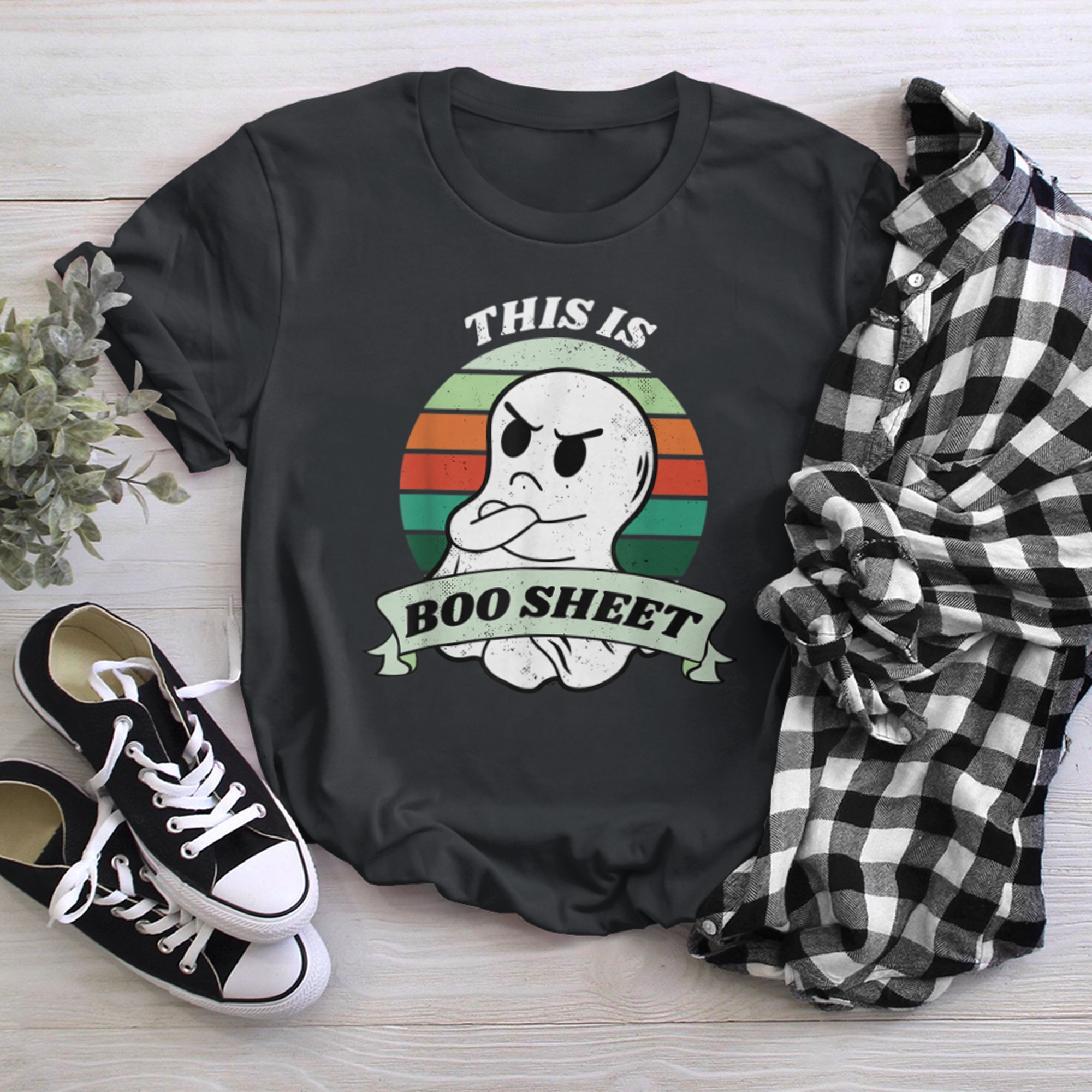 Halloween - This Is Boo Sheet Ghost Halloween Costume t-shirt black