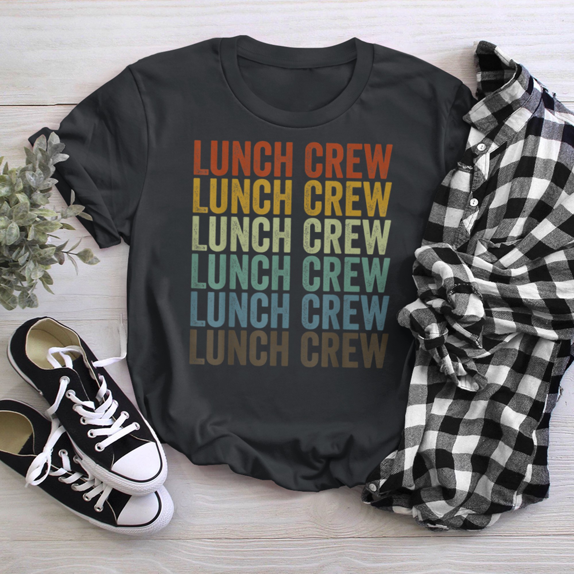 Lunch Crew Cafeteria Worker Lunch Crew t-shirt black