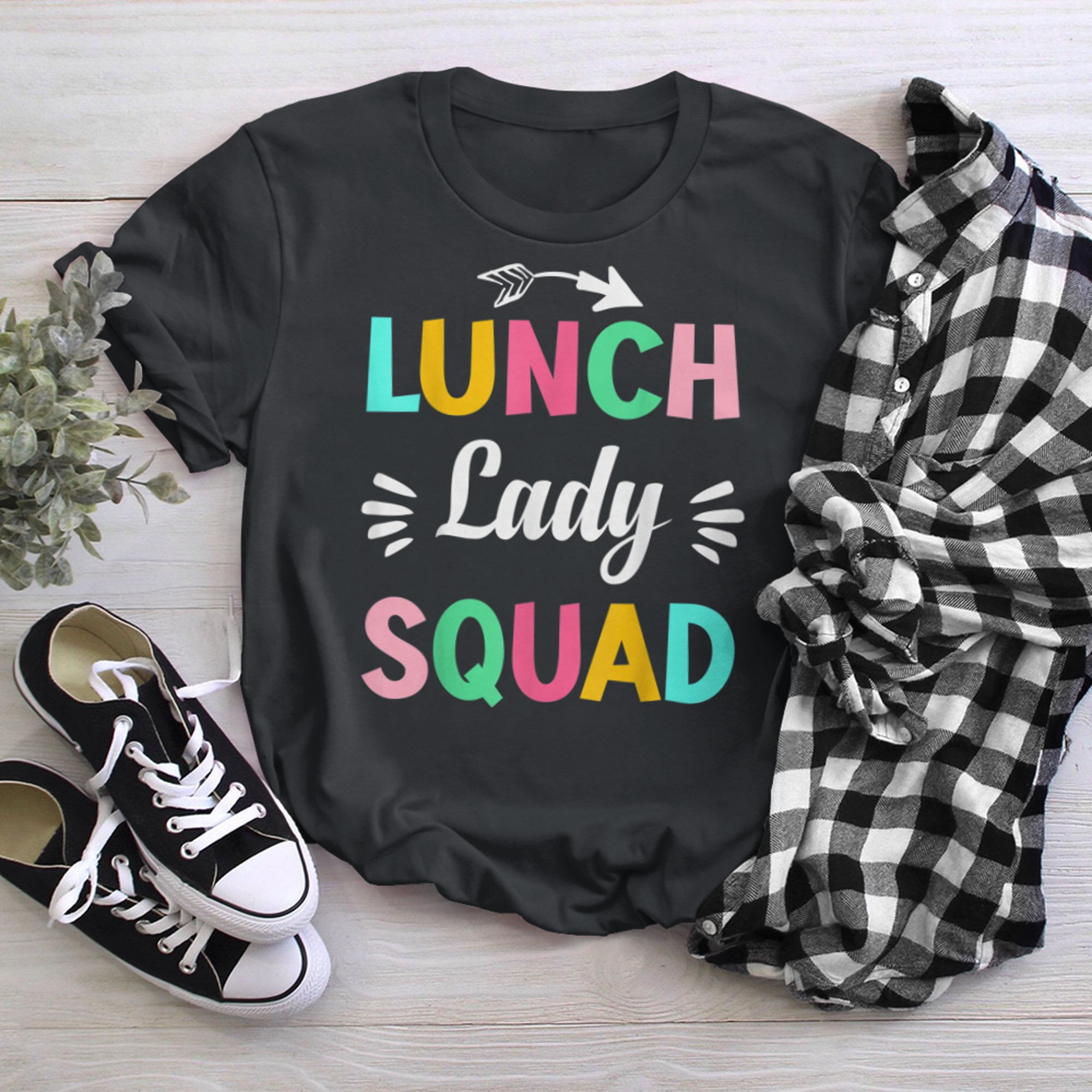 Lunch Ladies Squad Cafeteria Worker Crew Birthday t-shirt black