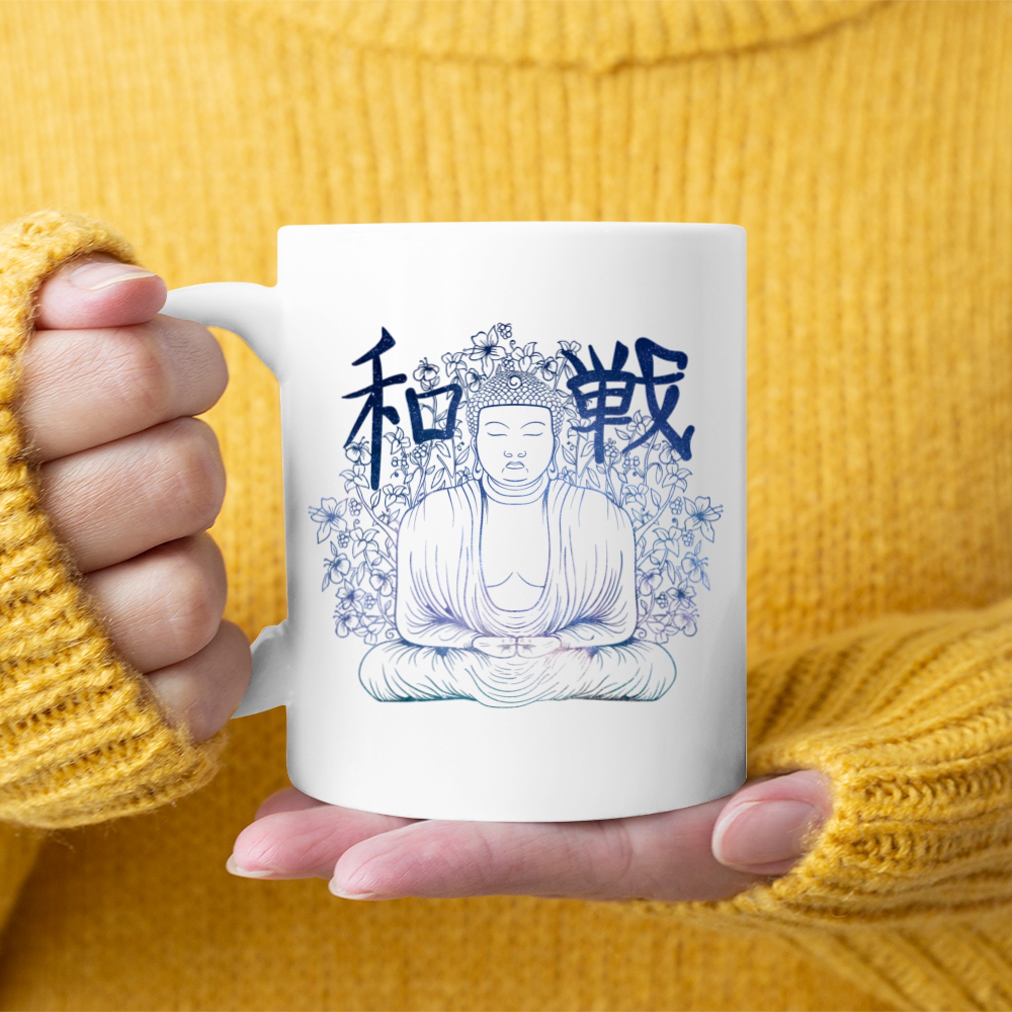 Om Ohm Aum Symbol Spiritual Yoga (35) mug white