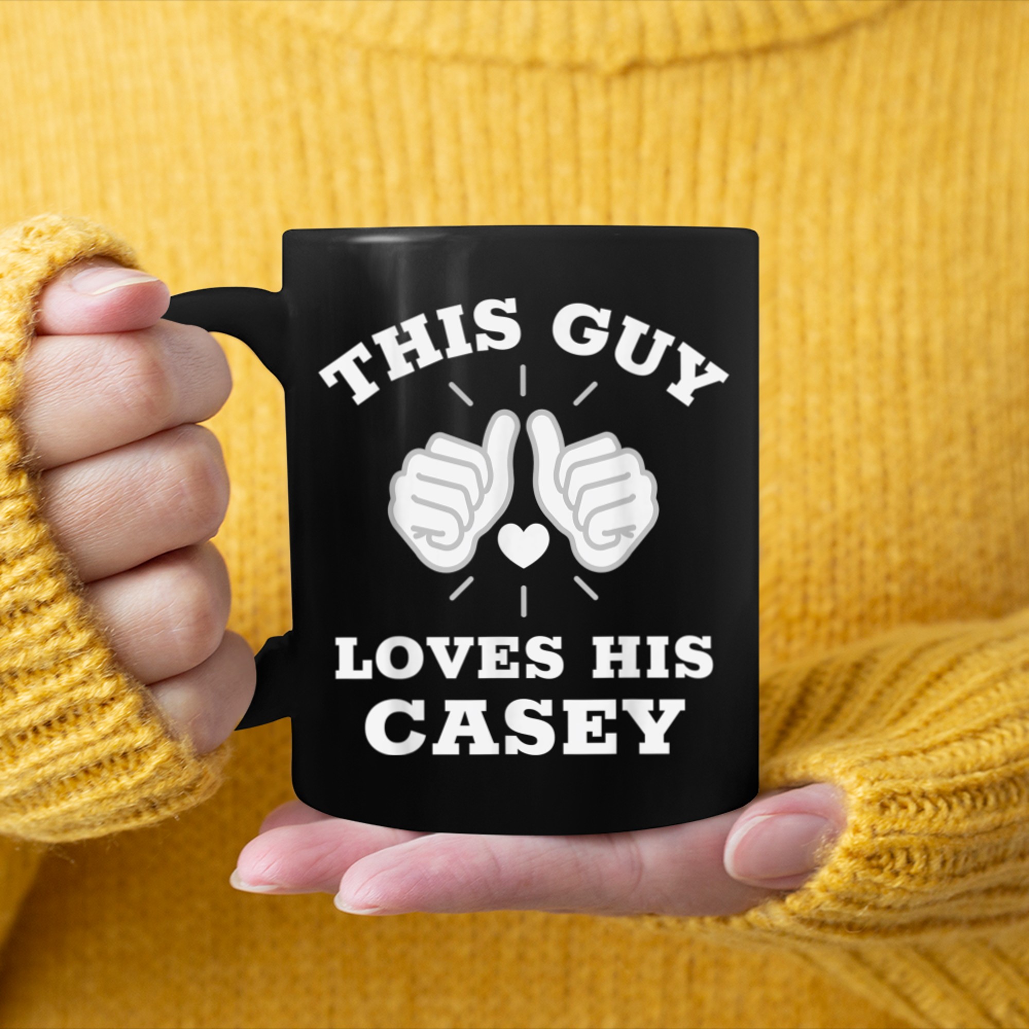 This Guy Loves His Casey mug black