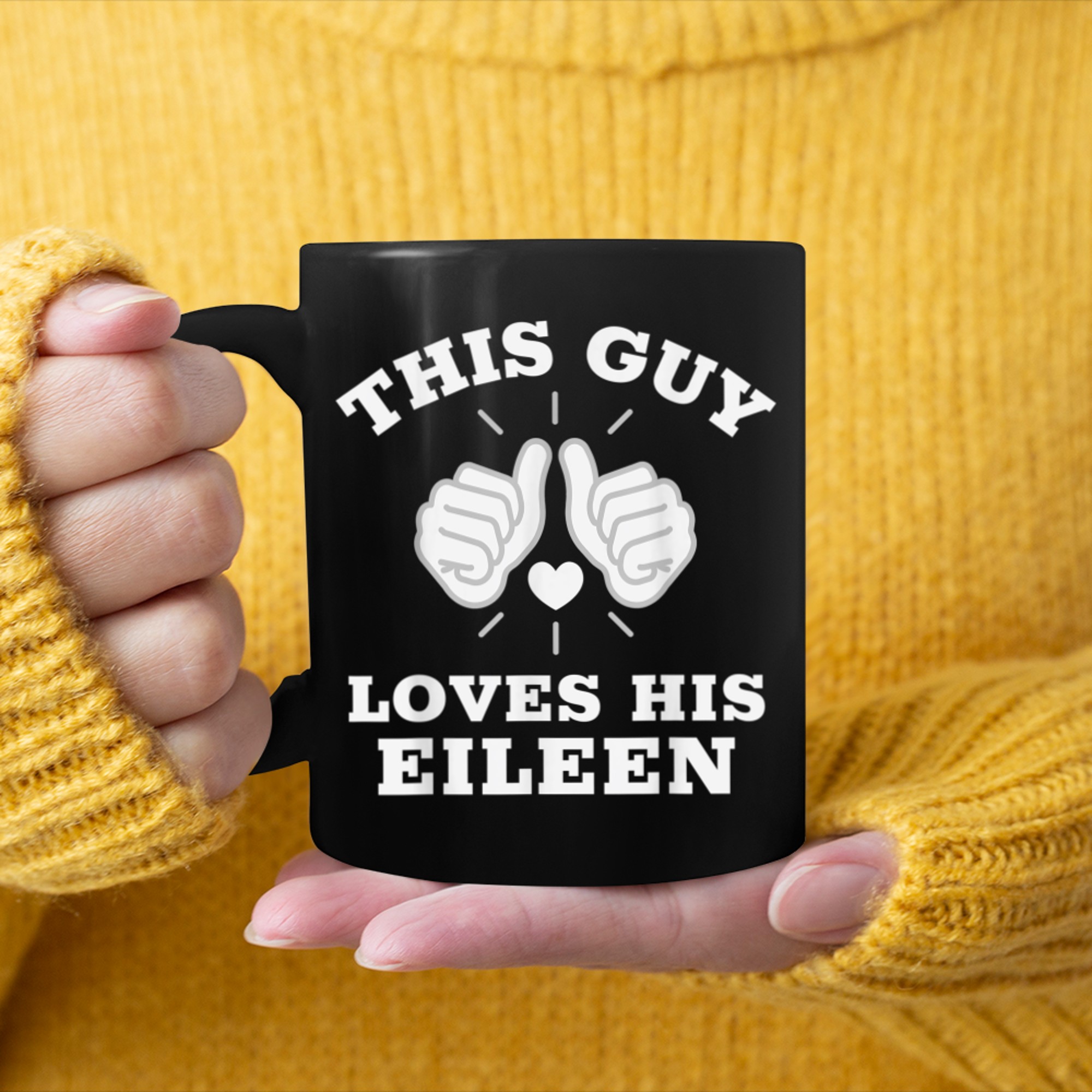 This Guy Loves His Eileen mug black