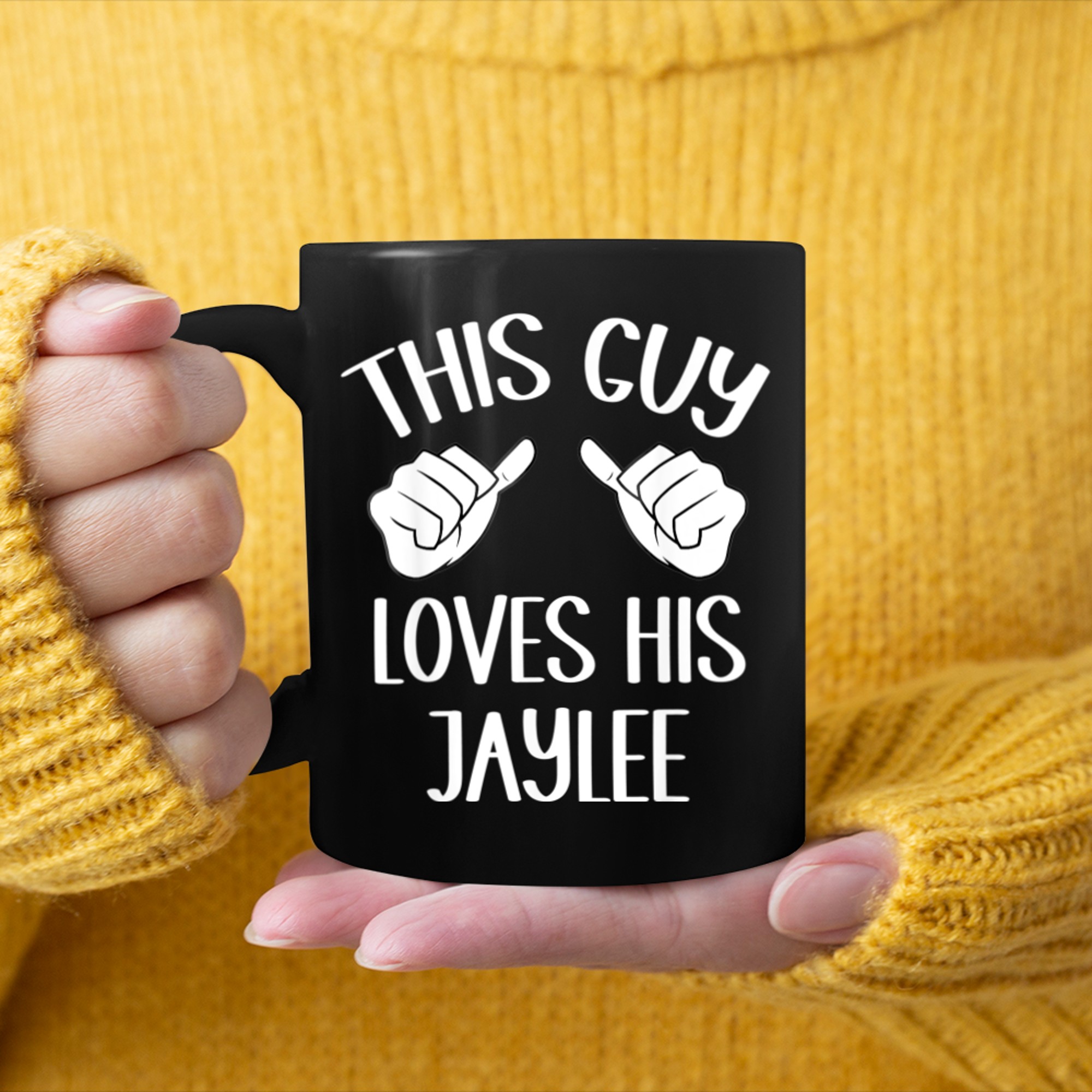 This Guy Loves His Jaylee Valentine mug black