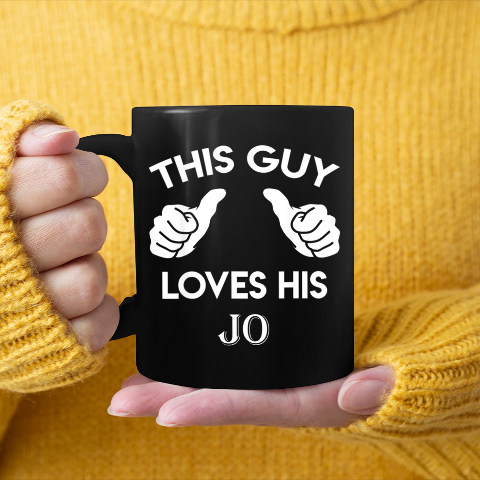 This guy loves his JO valentine Anniversary 24t mug black