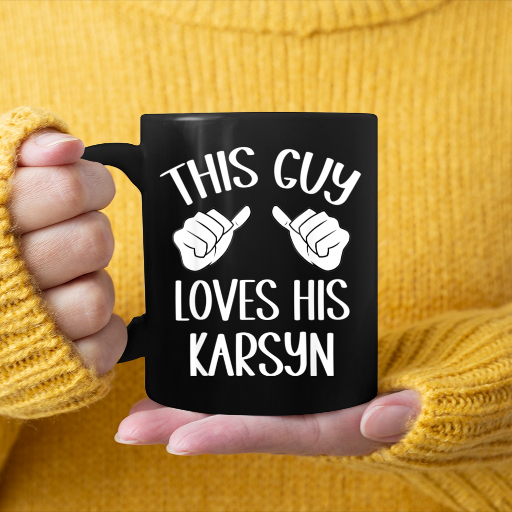 This Guy Loves His Karsyn Valentine mug black