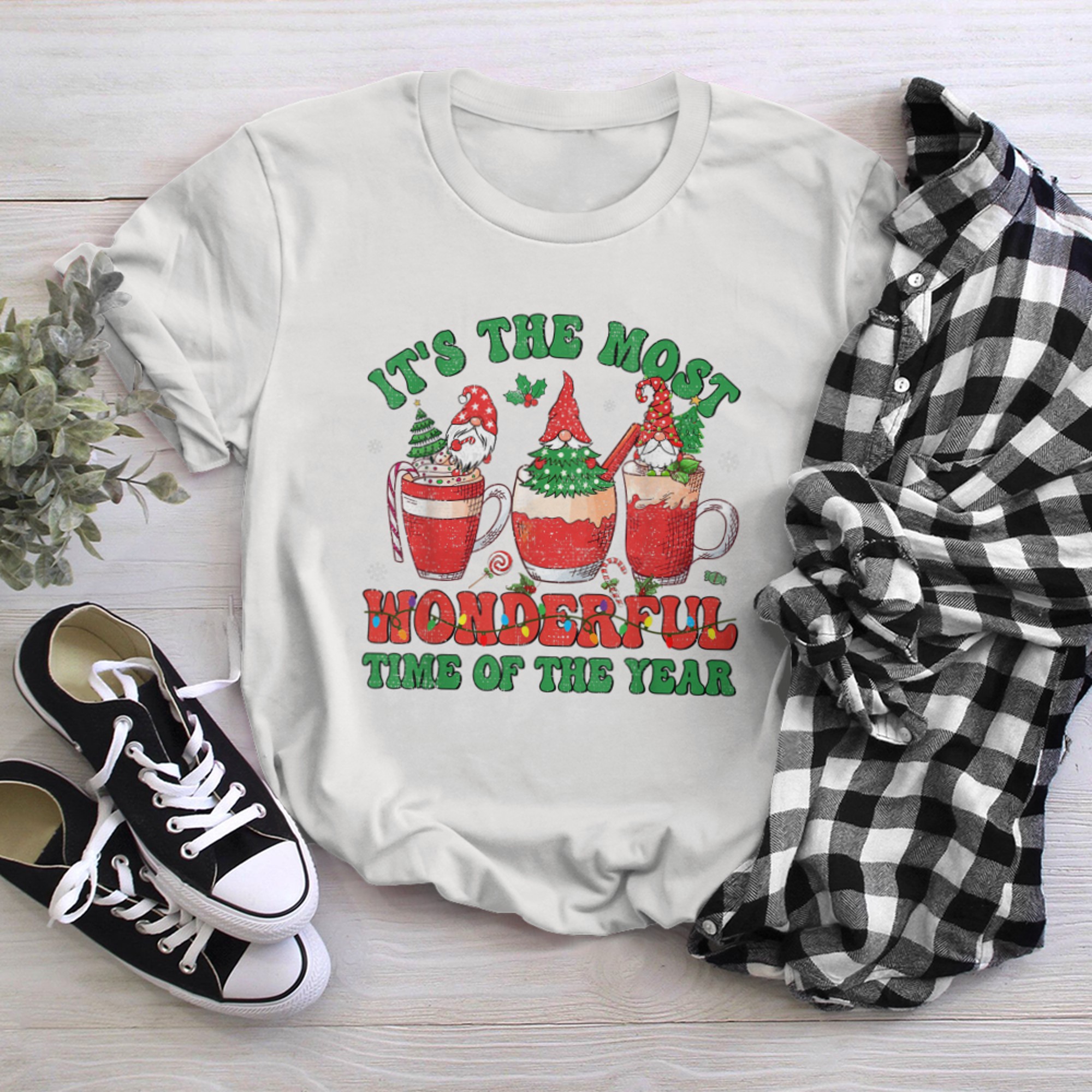 Christmas Coffee It's The Most Wonderful Time Of The Year (10) t-shirt White