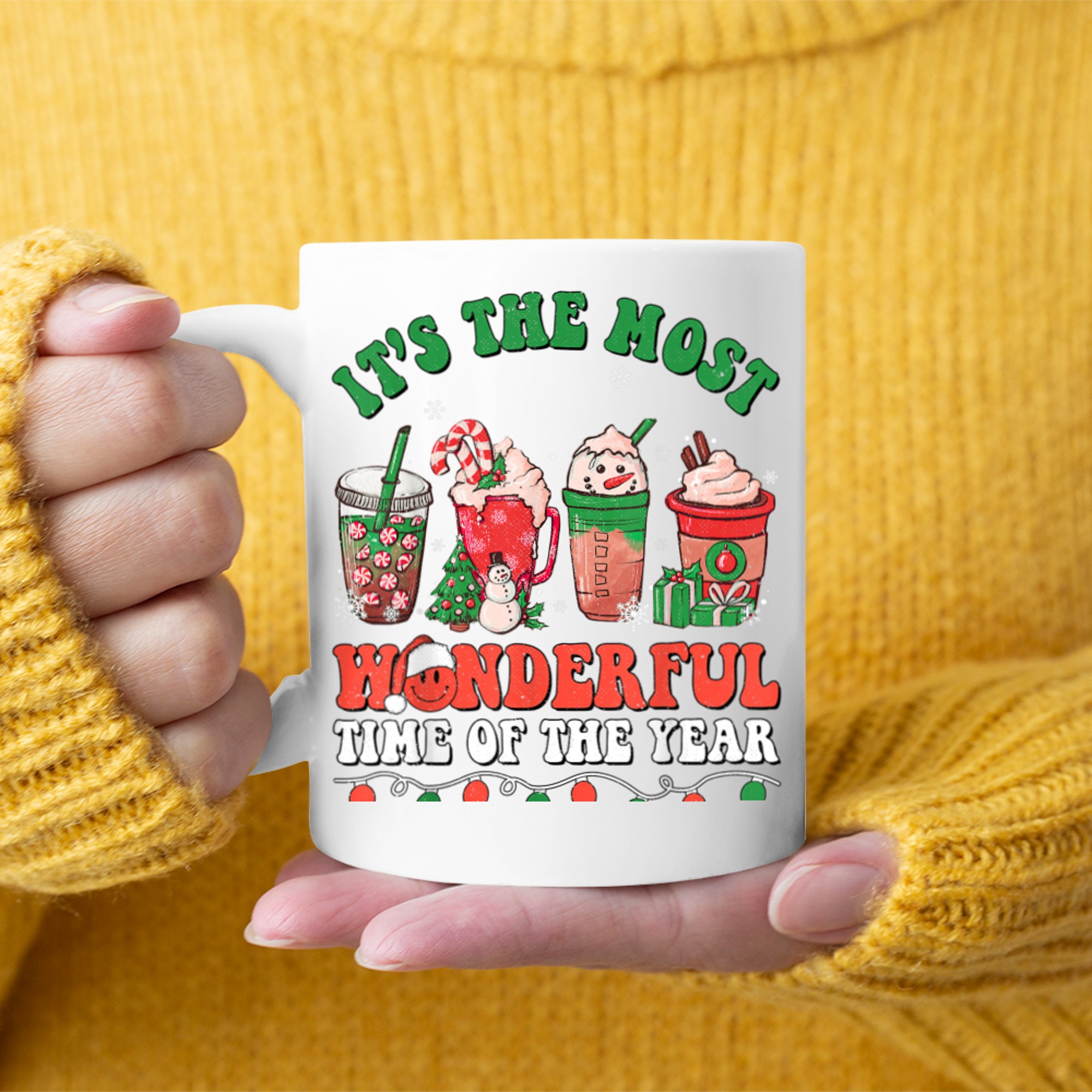 Christmas It's The Most Wonderful Time Of The Year Coffee mug white