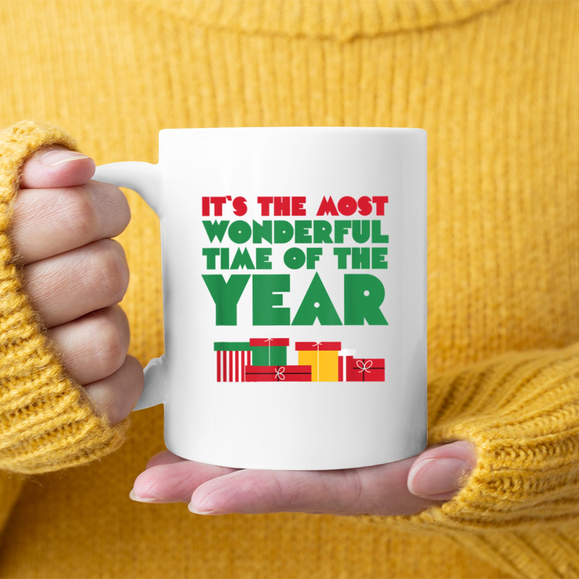 Christmas Its The Most Wonderful Time Of The Year mug white