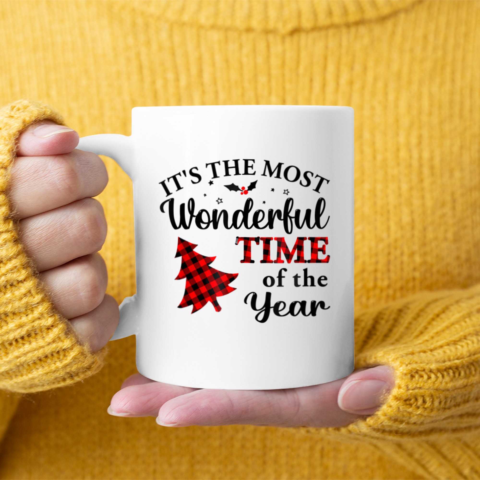 Christmas Trees It's The Most Wonderful Time Of The Year (10) mug white