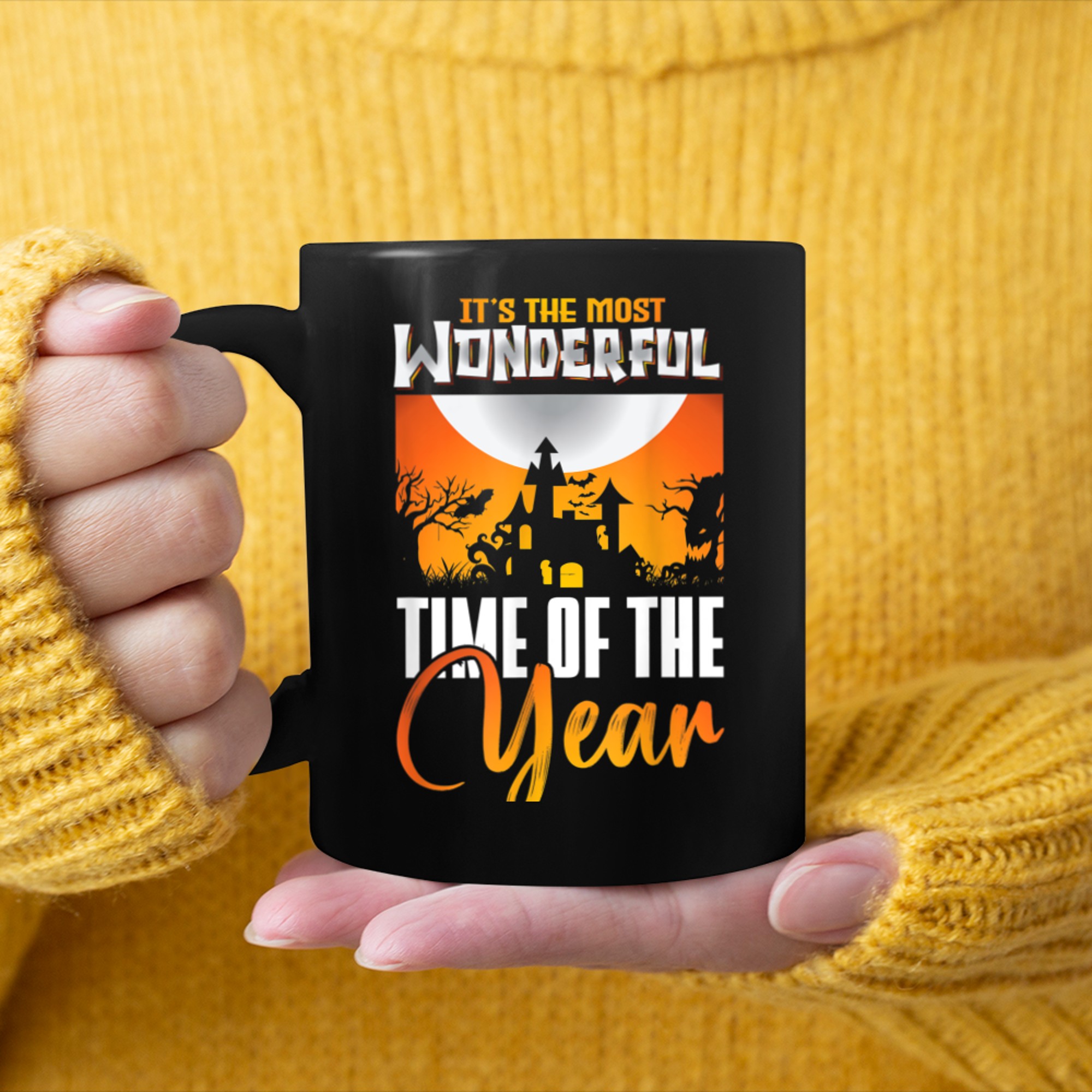 Halloween It's The Most Wonderful Time Of The Year Costume mug black