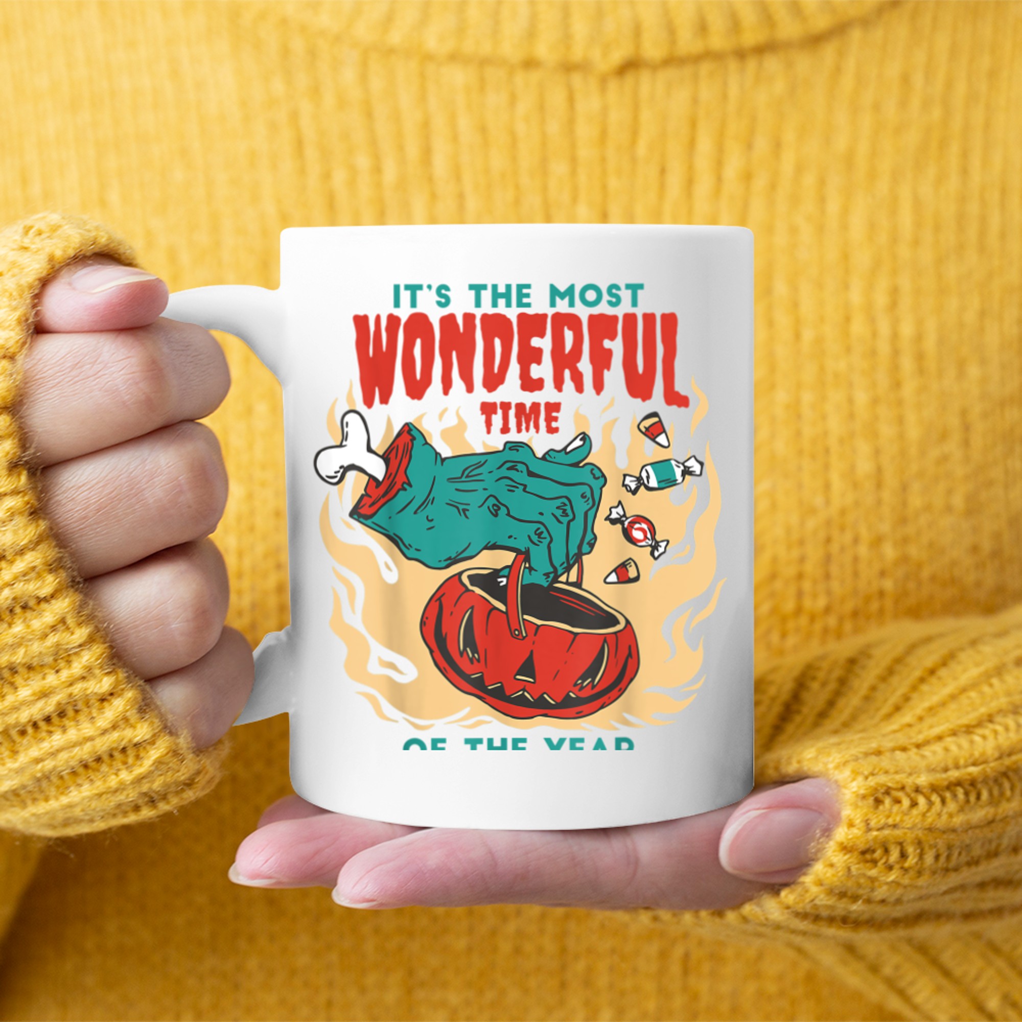 It's The Most Wonderful Time of the Year - Funny Halloween (1) mug white