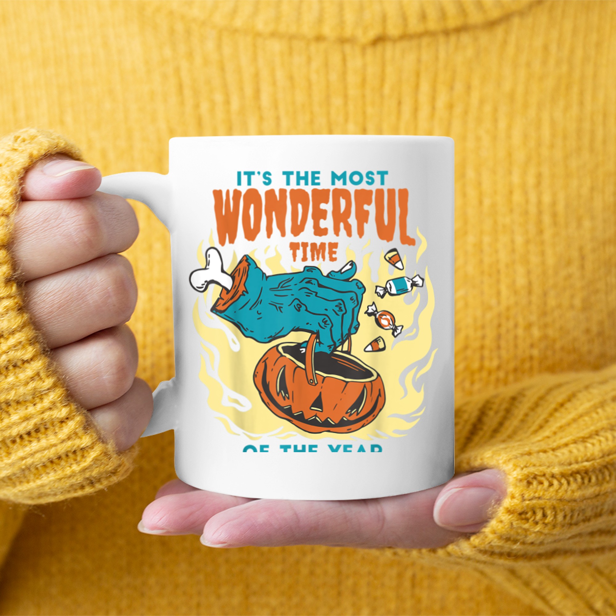 It's The Most Wonderful Time of the Year - Funny Halloween (2) mug white