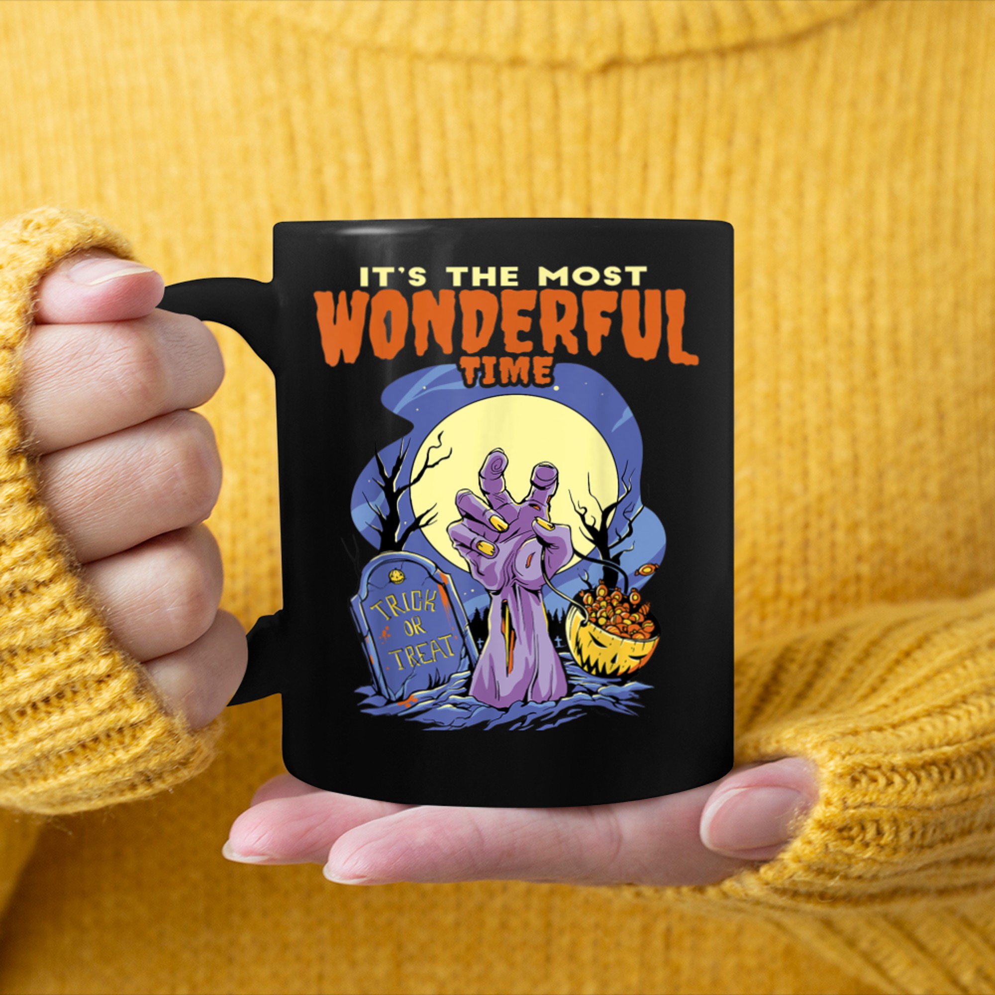 It's The Most Wonderful Time of the Year - Funny Halloween (7) mug black