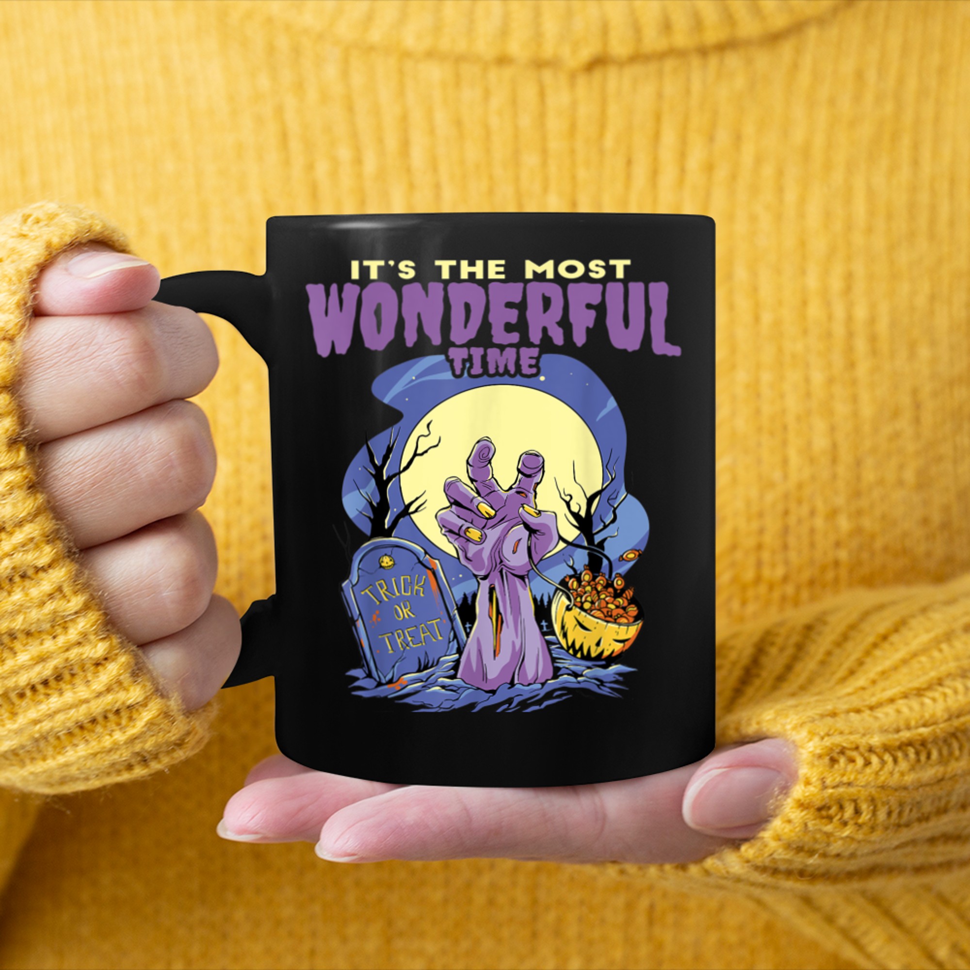 It's The Most Wonderful Time of the Year - Funny Halloween mug black