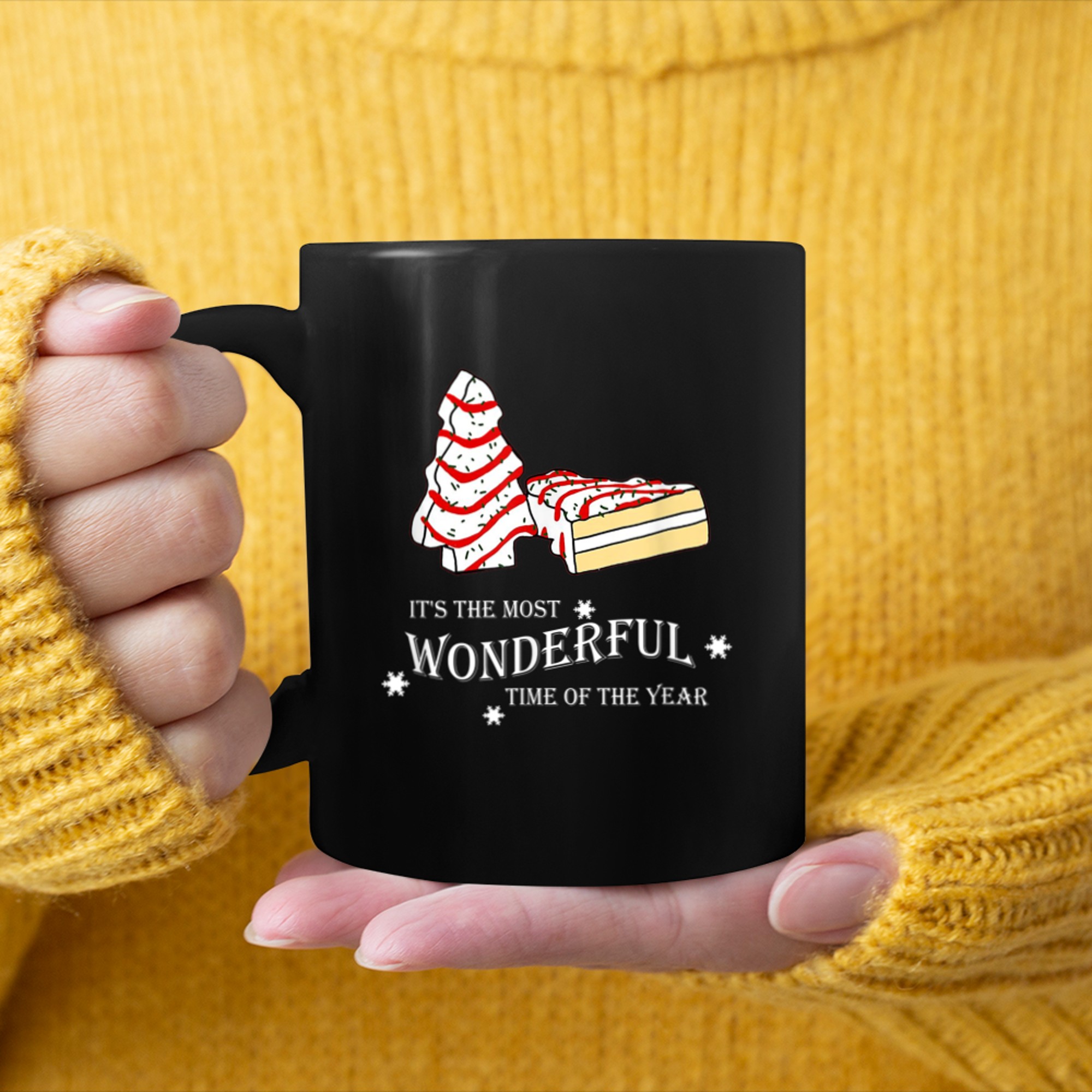 It's The Most Wonderful Time Of The Year Cake mug black