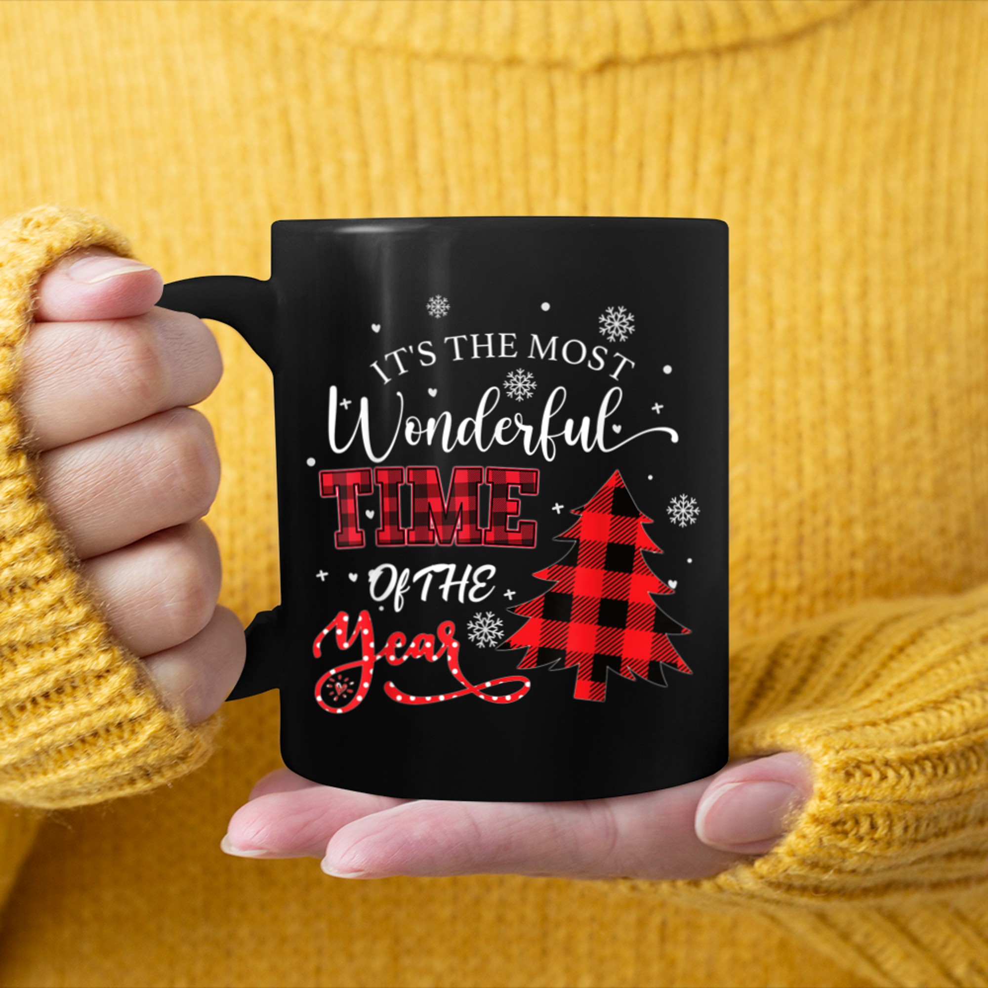 It's The Most Wonderful Time Of The Year Christmas (1) mug black