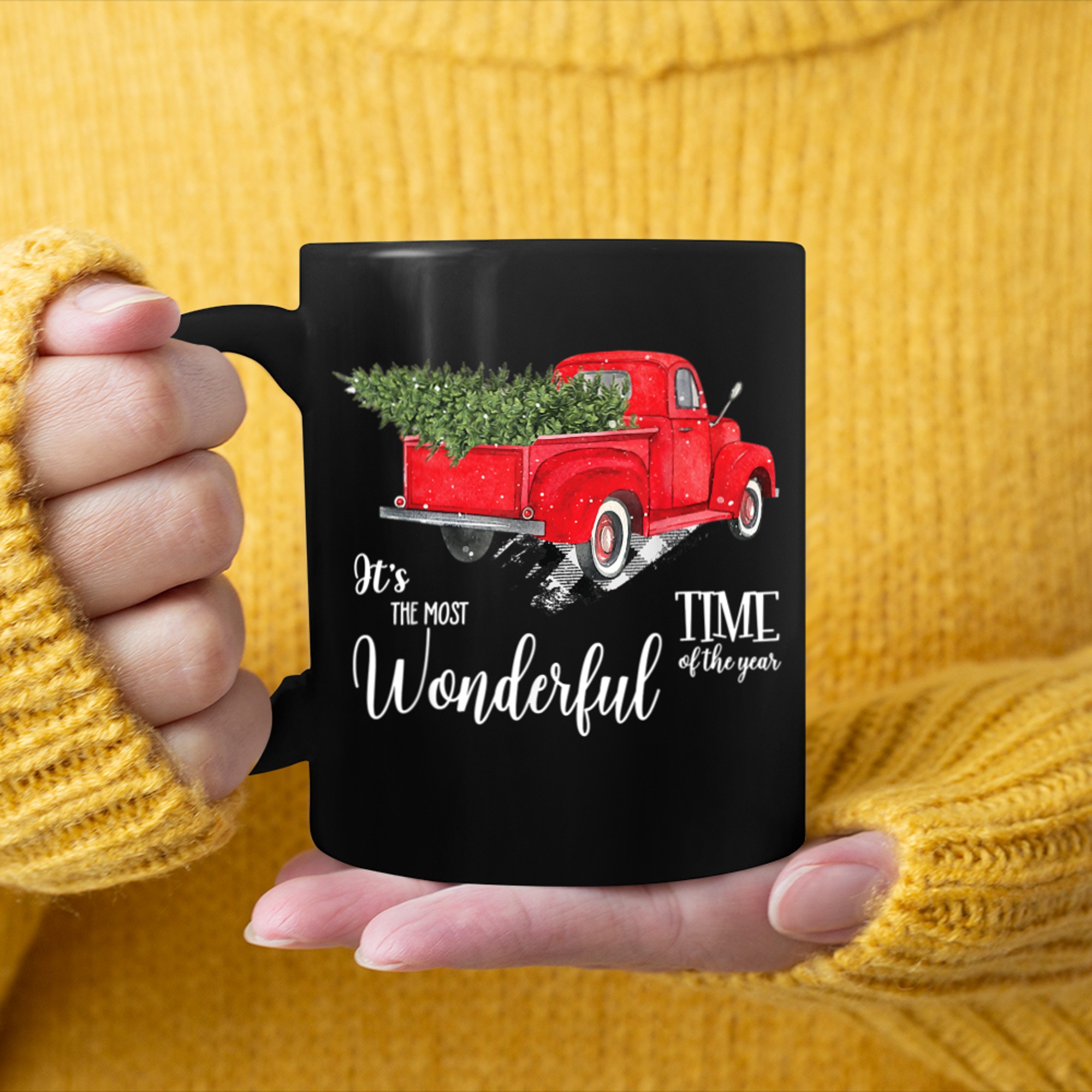 Its the Most Wonderful Time of the Year Christmas (2) mug black