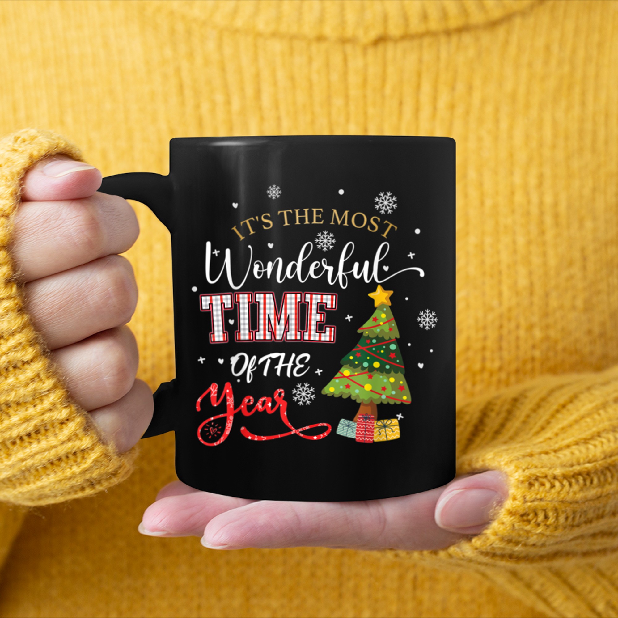 It's The Most Wonderful Time Of The Year Christmas 2023 mug black