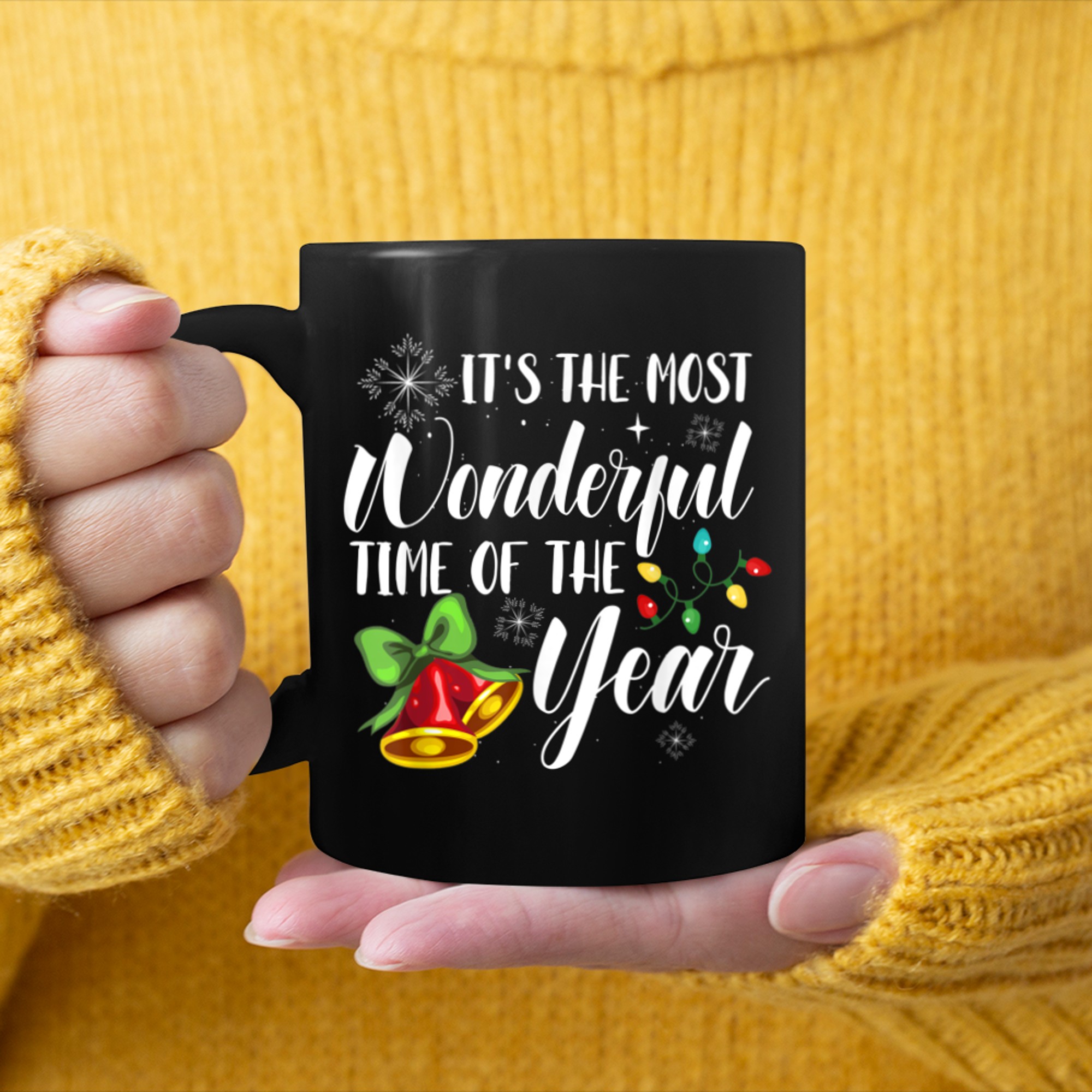 It's The Most Wonderful Time of The Year Christmas (4) mug black