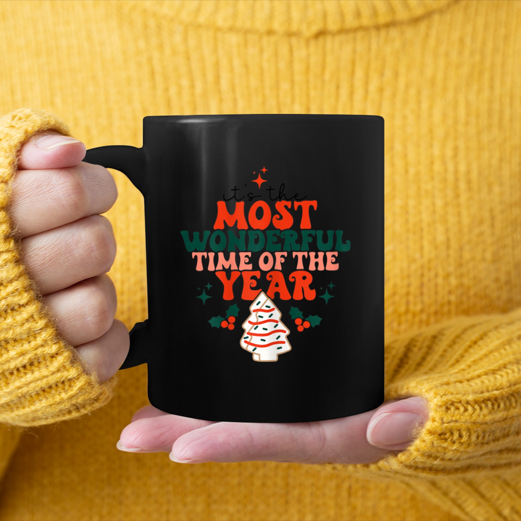 It's The Most Wonderful Time Of The Year Christmas (5) mug black