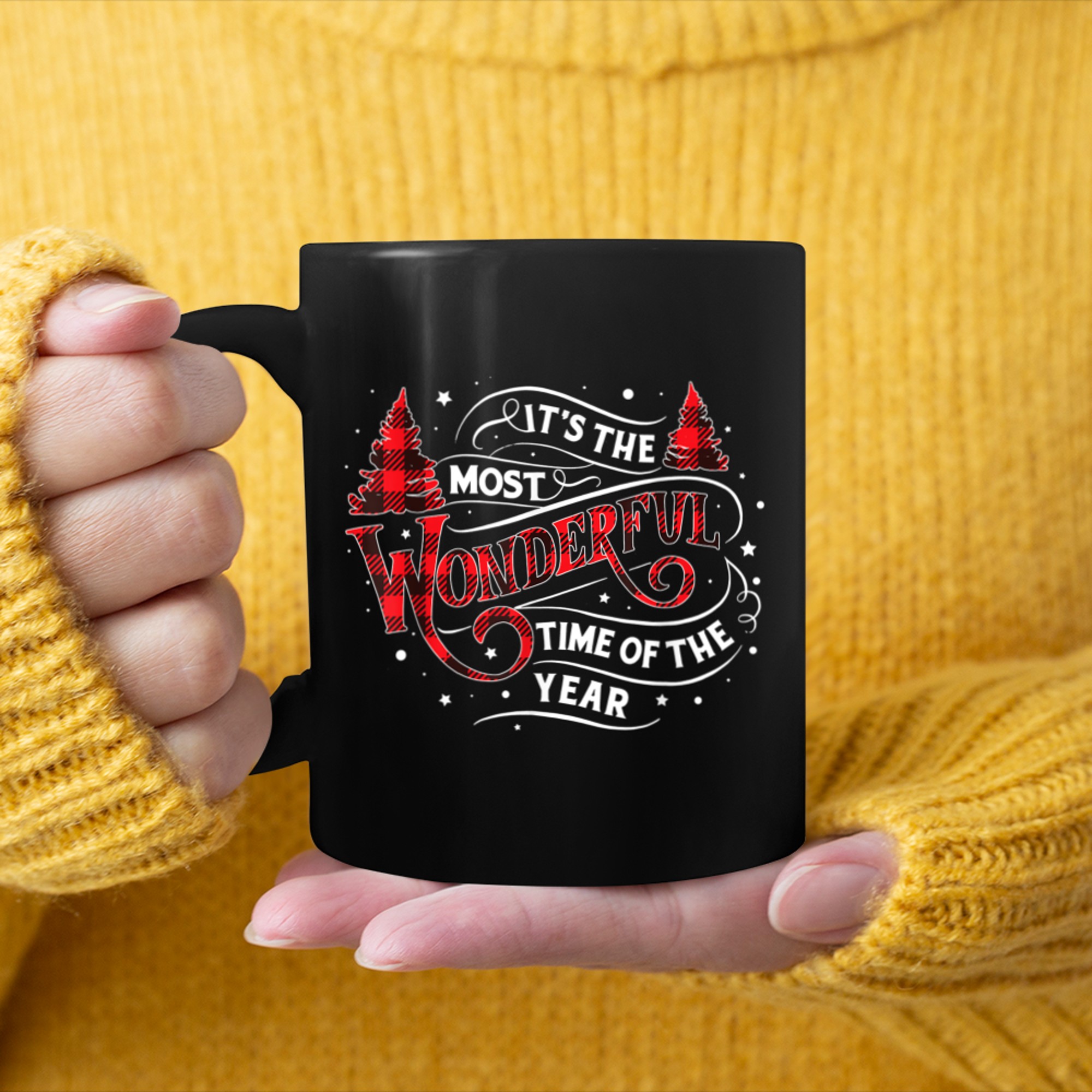 It's The Most Wonderful Time Of The Year Christmas (8) mug black