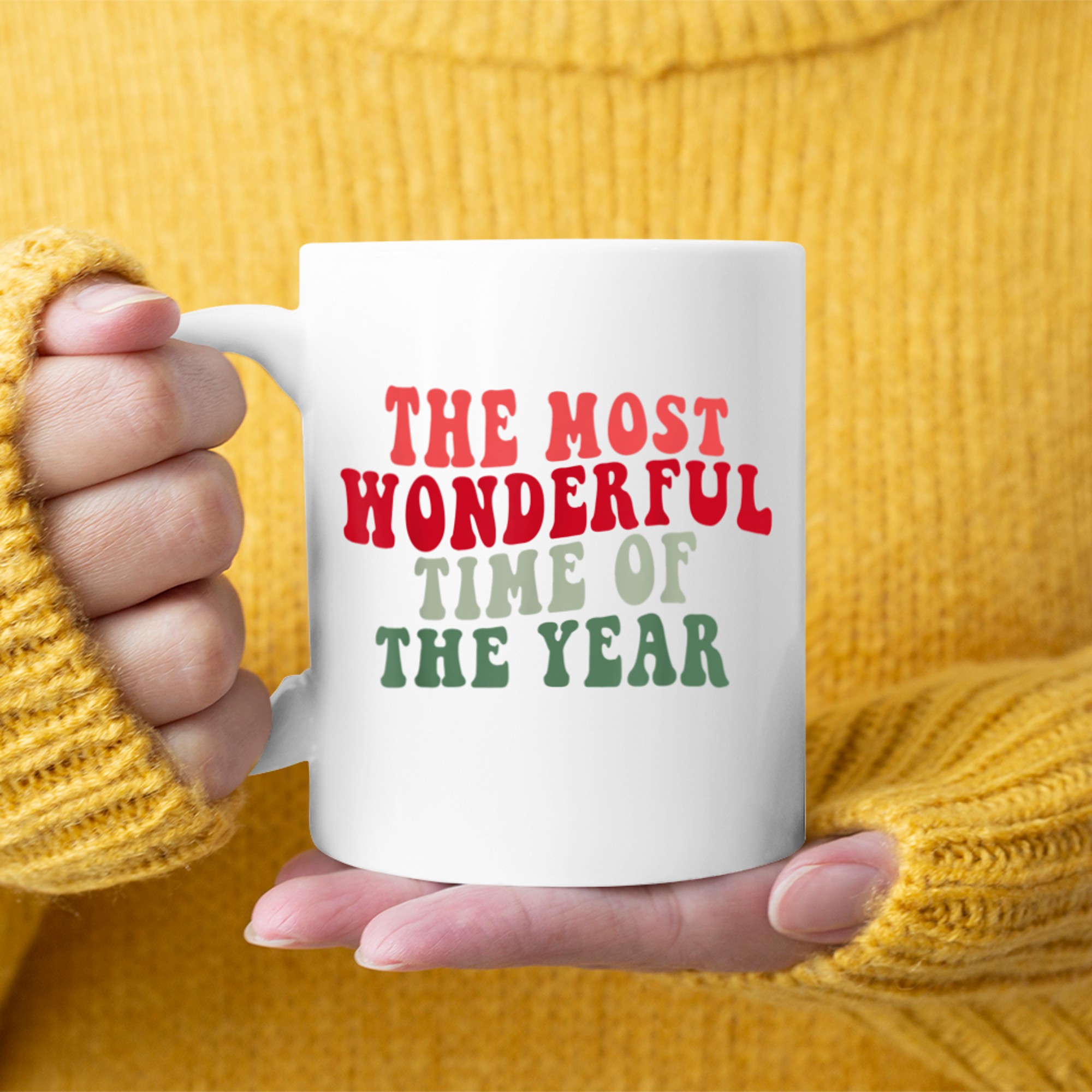 It's The Most Wonderful Time Of The Year Family Christmas mug white