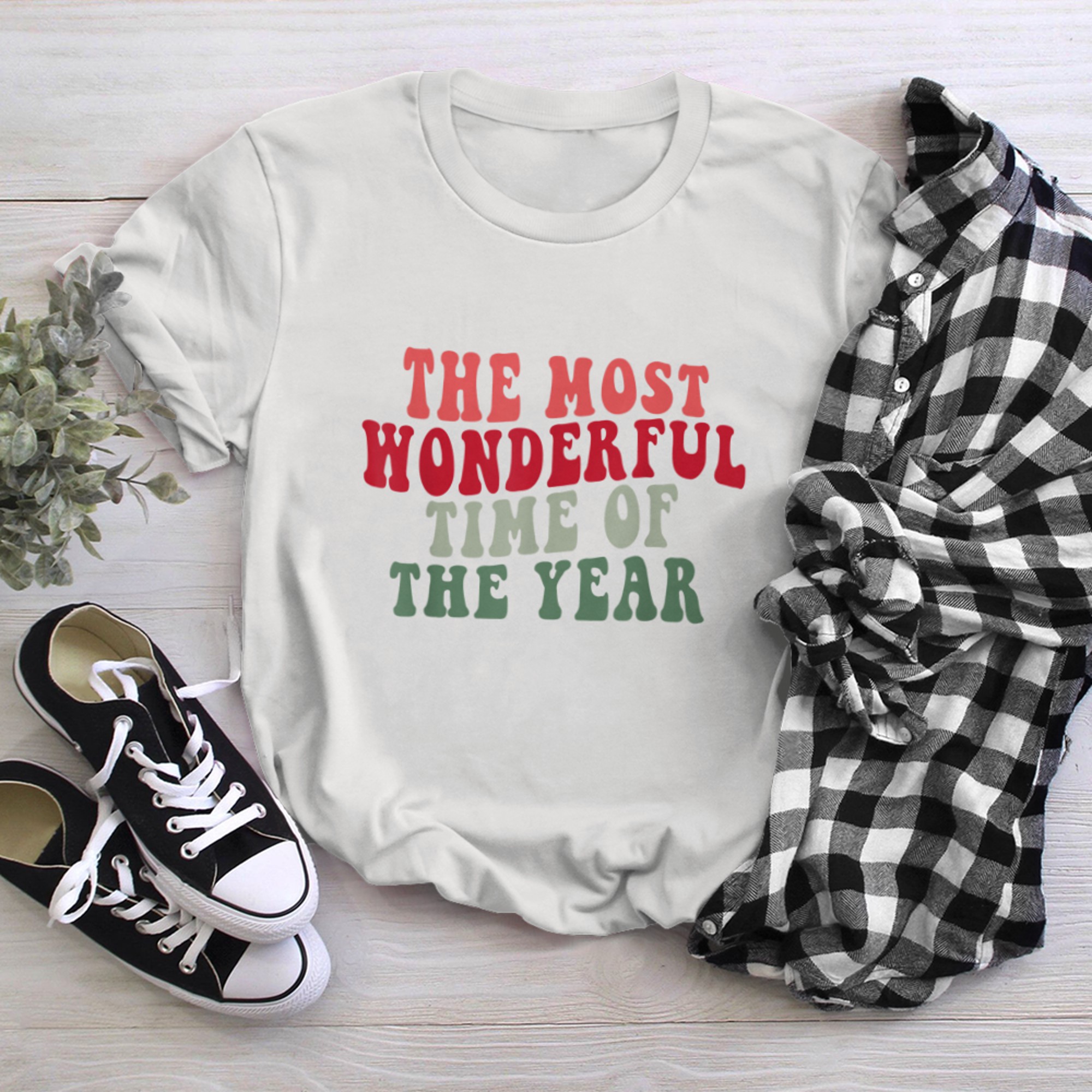 It's The Most Wonderful Time Of The Year Family Christmas t-shirt white