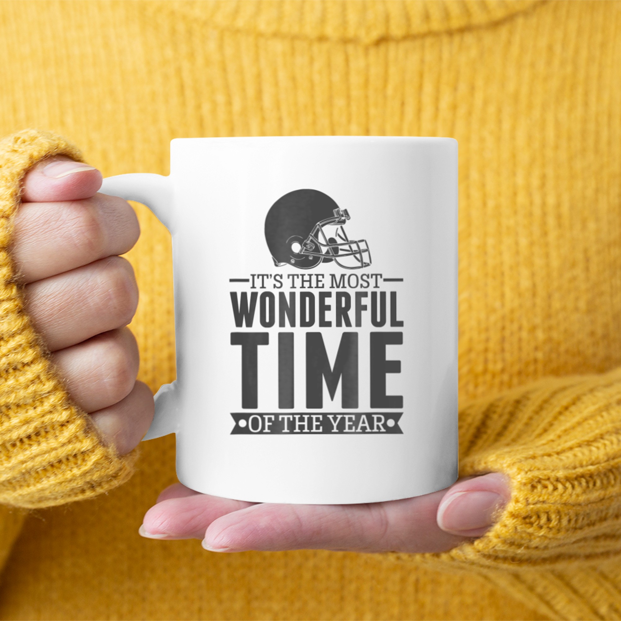 It's The Most Wonderful Time of the Year Football Season (1) mug white