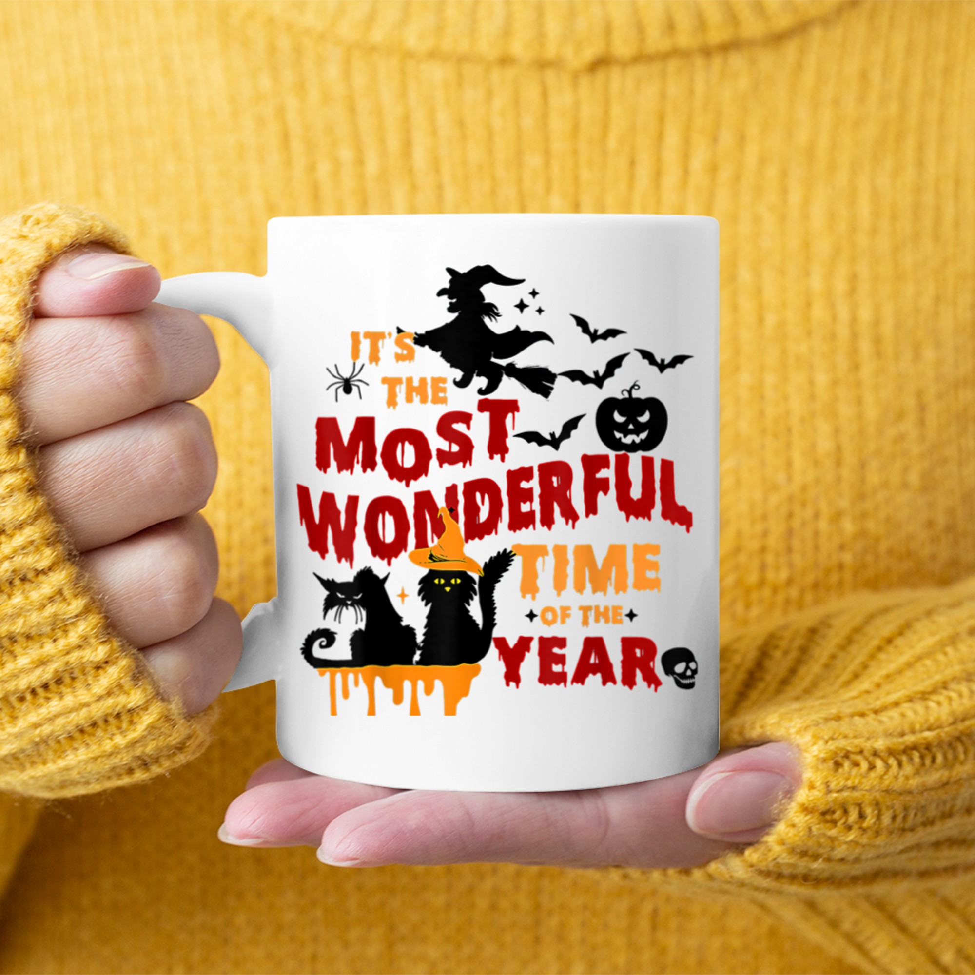 It's the Most Wonderful Time of the Year Halloween (13) mug white