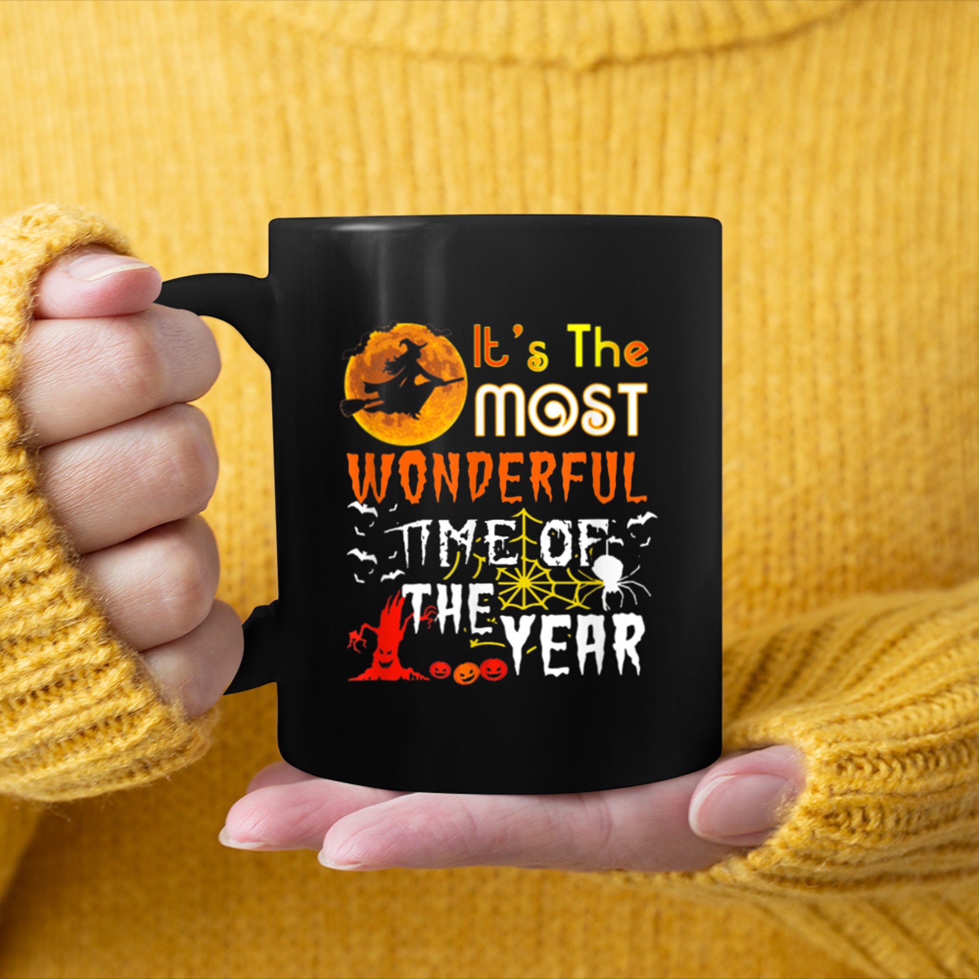 It's The Most Wonderful Time Of The Year Halloween (14) mug black